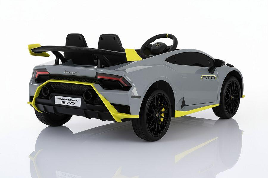 ES-Toys Elektro Kinderauto „Lamborghini Huracan STO Drift“ – lizenziert – 24V Akku, 2 Motoren- 2,4Ghz Fernsteuerung, MP3, Ledersitz+EVA – Grau ES-Toys Elektro Kinderauto „Lamborghini Huracan STO Drift“ – lizenziert – 24V Akku, 2 Motoren- 2,4Ghz Fernsteuerung, MP3, Ledersitz+EVA – Grau