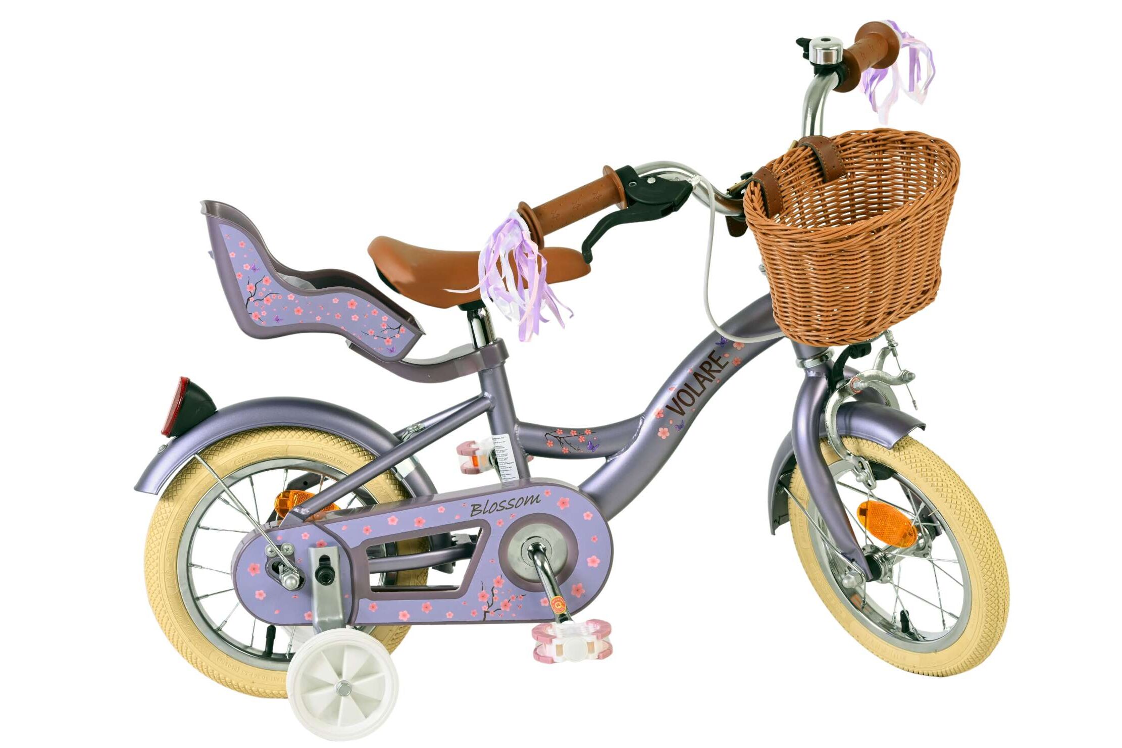 Volare Kinderfahrrad Blossom für Mädchen 12 Zoll Kinderrad in Lila Volare Kinderfahrrad Blossom für Mädchen 12 Zoll Kinderrad in Lila