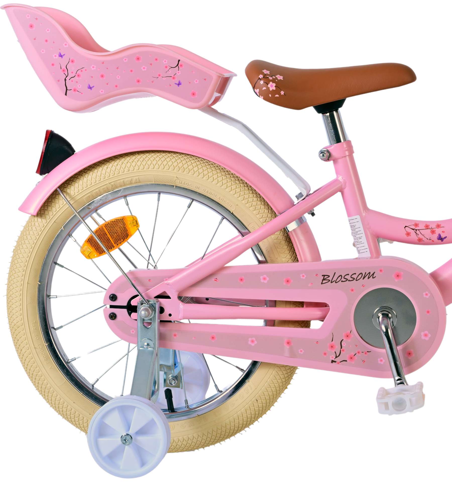 Kinderfahrrad Blossom für Mädchen Fahrrad 16 Zoll Kinderrad in Rosa