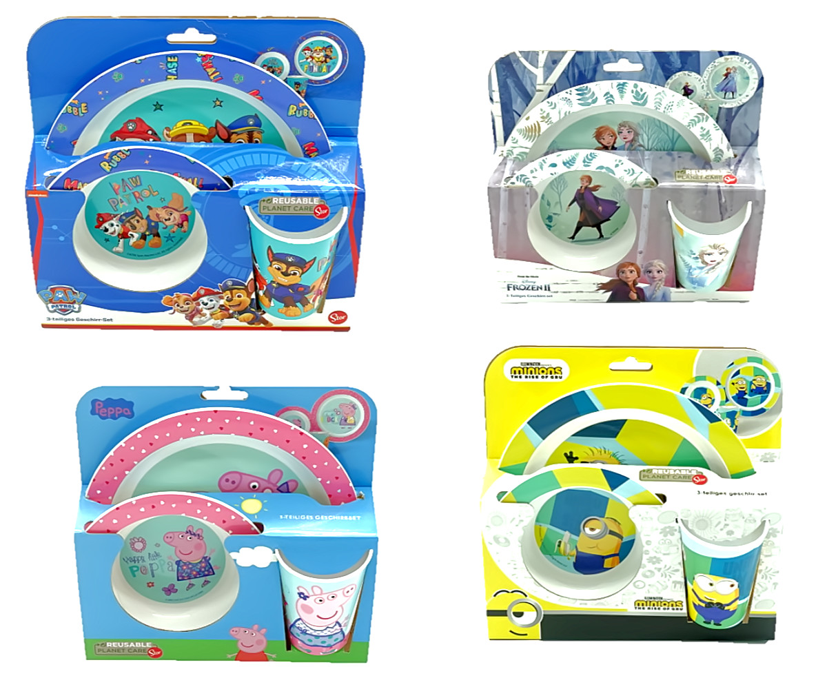 Frozen 2 Kindergeschirr - 3er Set Frozen 2 Kindergeschirr - 3er Set