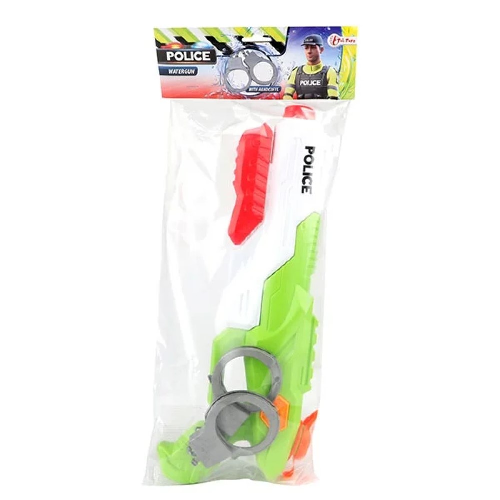 Polizei Wasserpistole mit Handschellen 40cm Polizei Wasserpistole mit Handschellen 40cm