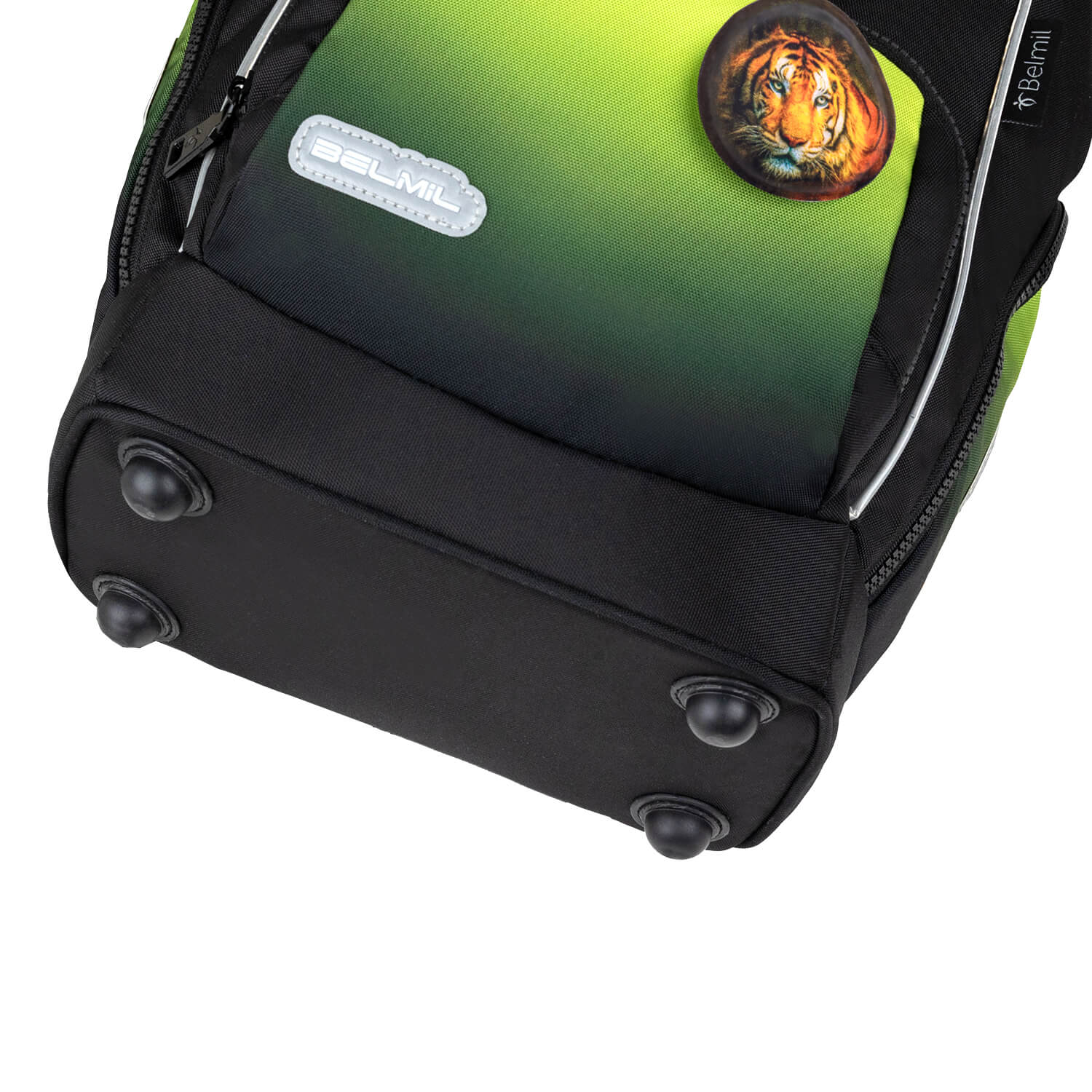 Rucksack Comfy Plus Premium Schulranzen Set 5-teile Black Green Tasche