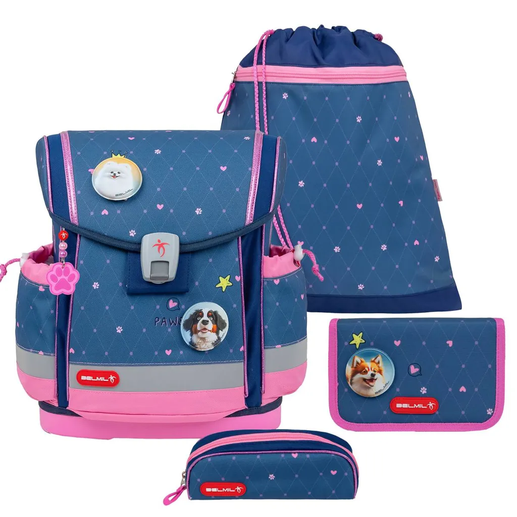 Rucksack Classy Plus ergonomisches Schulranzen-Set 5-teilig Hearts Rucksack Classy Plus ergonomisches Schulranzen-Set 5-teilig Hearts
