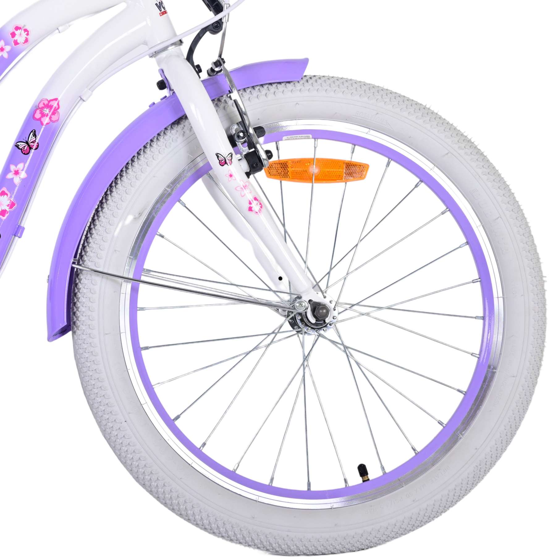 Kinderfahrrad Lovely für Mädchen 20 Zoll Kinderrad in Lila