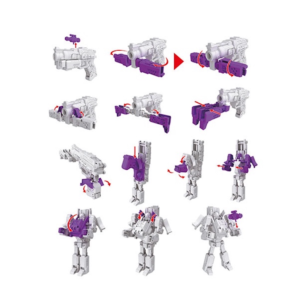 Transformer Roboter Pistole mit Schuamstoffkugeln