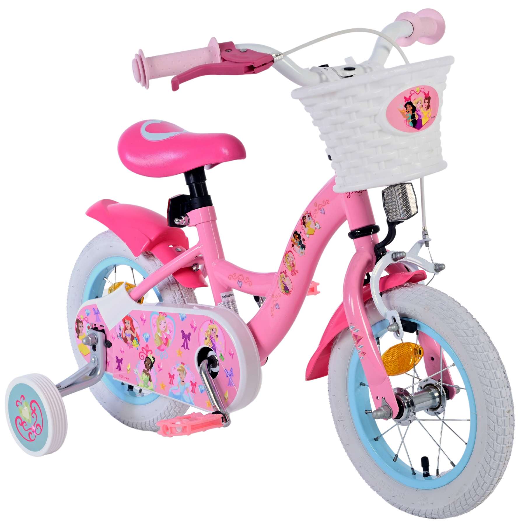 Kinderfahrrad Disney Princess in Rosa für Mädchen 12 Zoll Kinderrad