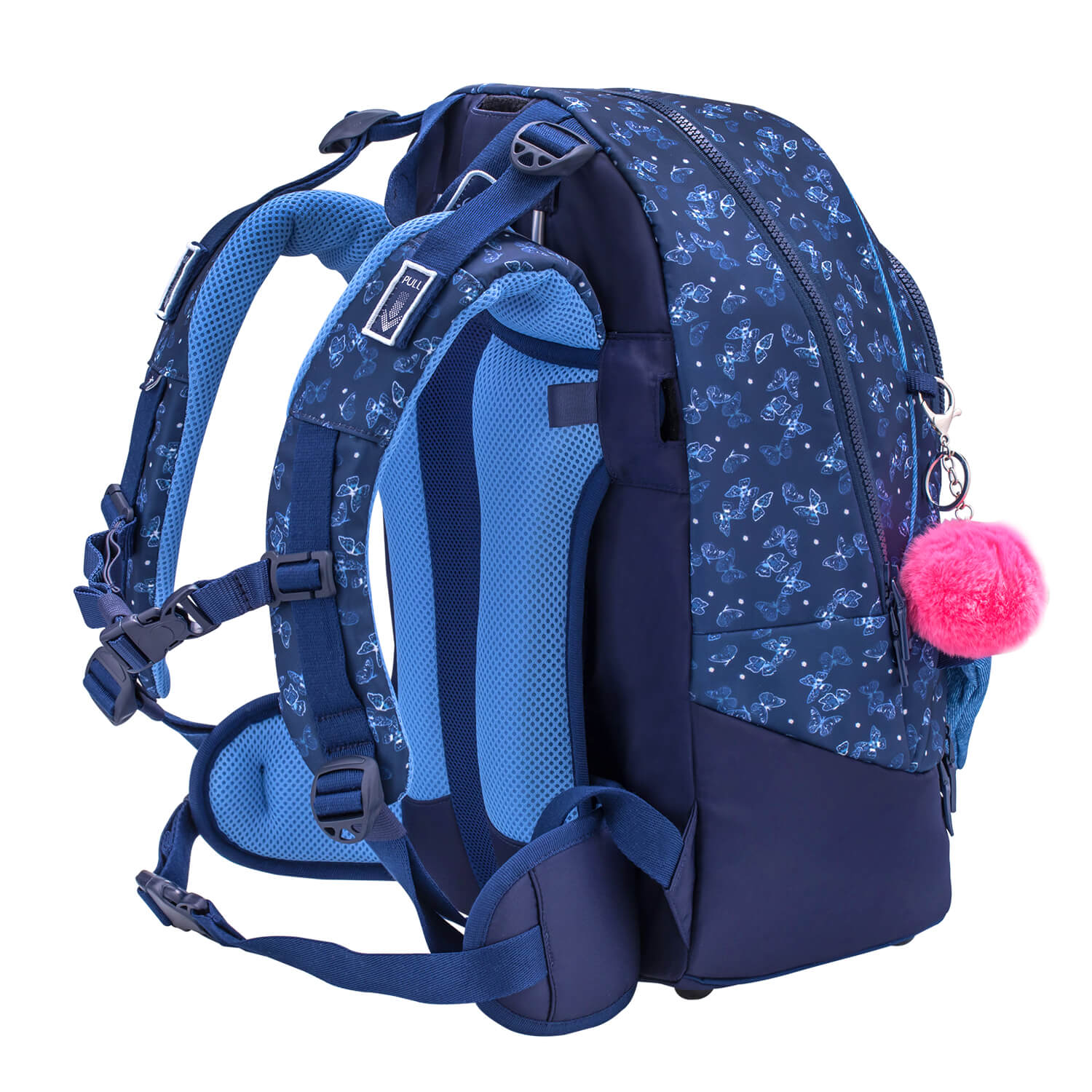 Rucksack 2-IN-1 Schultasche & Gürteltasche 2-teilig Ranzen Sapphire