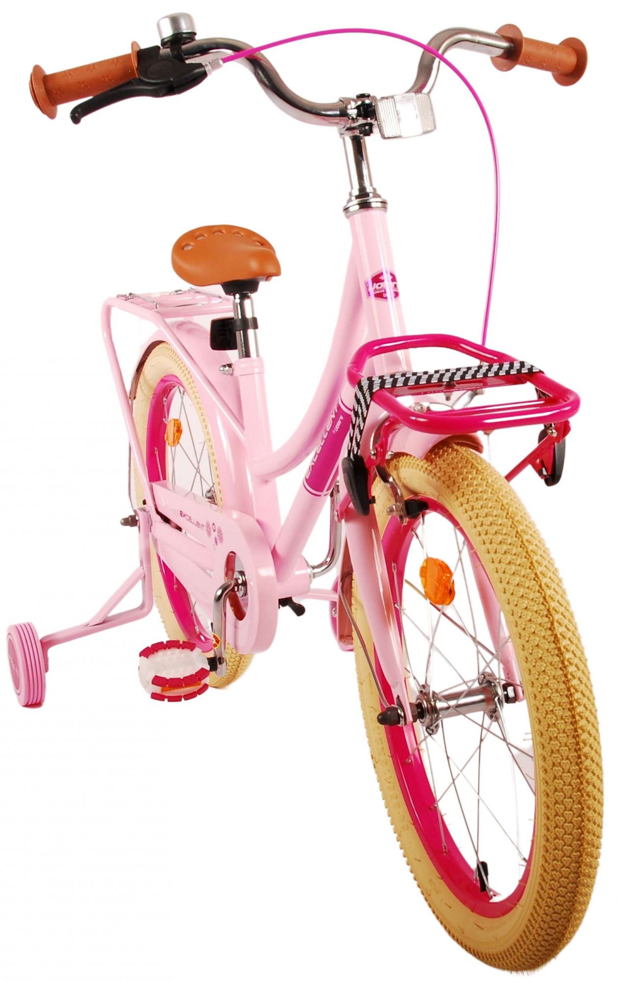 Kinderfahrrad Excellent für Mädchen 18 Zoll Kinderrad in Pink