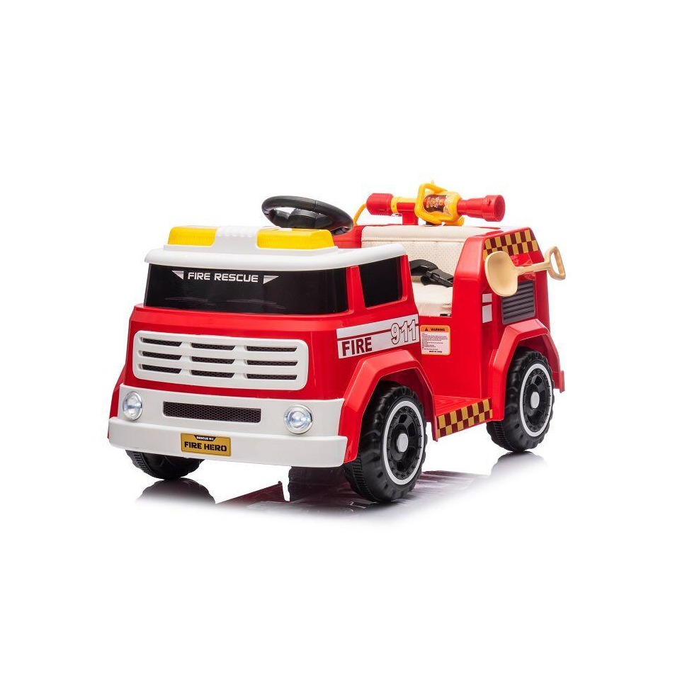 ES-Toys Kinderfahrzeug – Elektro Auto „Feuerwehr“ – 12V7AH Akku,4 Motoren- 2,4Ghz Fernsteuerung, MP3+Sirene -911P ES-Toys Kinderfahrzeug – Elektro Auto „Feuerwehr“ – 12V7AH Akku,4 Motoren- 2,4Ghz Fernsteuerung, MP3+Sirene -911P