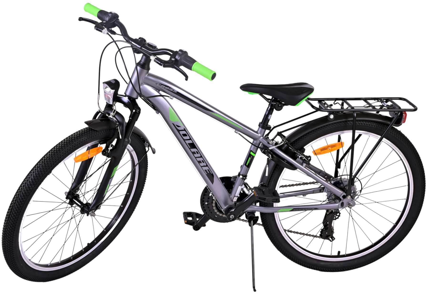 Kinderfahrrad Cross für Jungen 24 Zoll Kinderrad in Grau, 18 Gänge Kinderfahrrad Cross für Jungen 24 Zoll Kinderrad in Grau, 18 Gänge