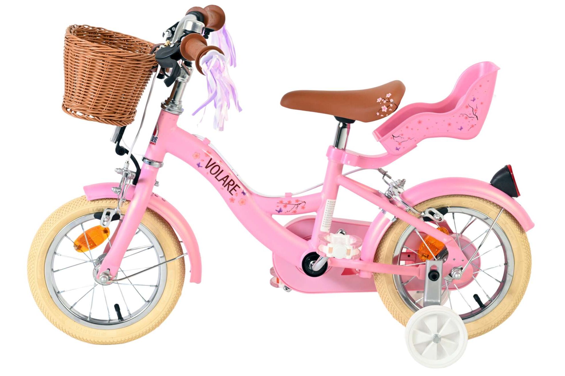 Kinderfahrrad Blossom für Mädchen 12 Zoll Kinderrad in Rosa, Zwei Handbremsen Kinderfahrrad Blossom für Mädchen 12 Zoll Kinderrad in Rosa, Zwei Handbremsen