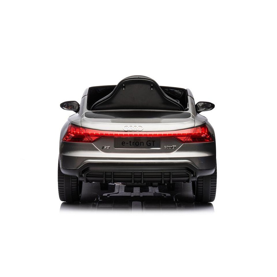 ES-Toys Kinderfahrzeug – Elektro Auto „Audi E-Tron GT“ – lizenziert – 12V7AH Akku und 2 Motoren- 2,4Ghz + MP3 + Leder + EVA – Blau