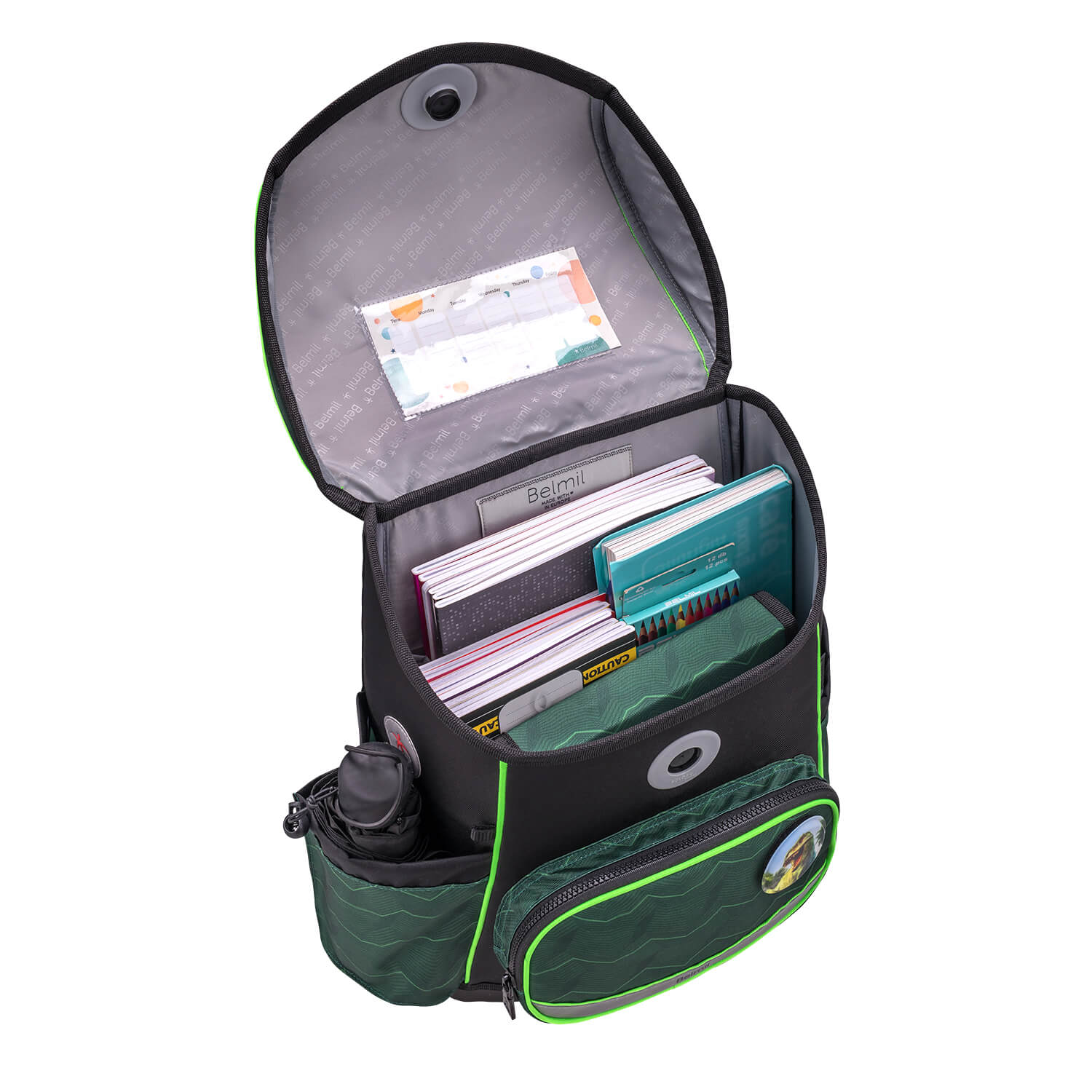 Rucksack Compact Plus Premium Schulranzen Set 5-teilig Twist of Lime