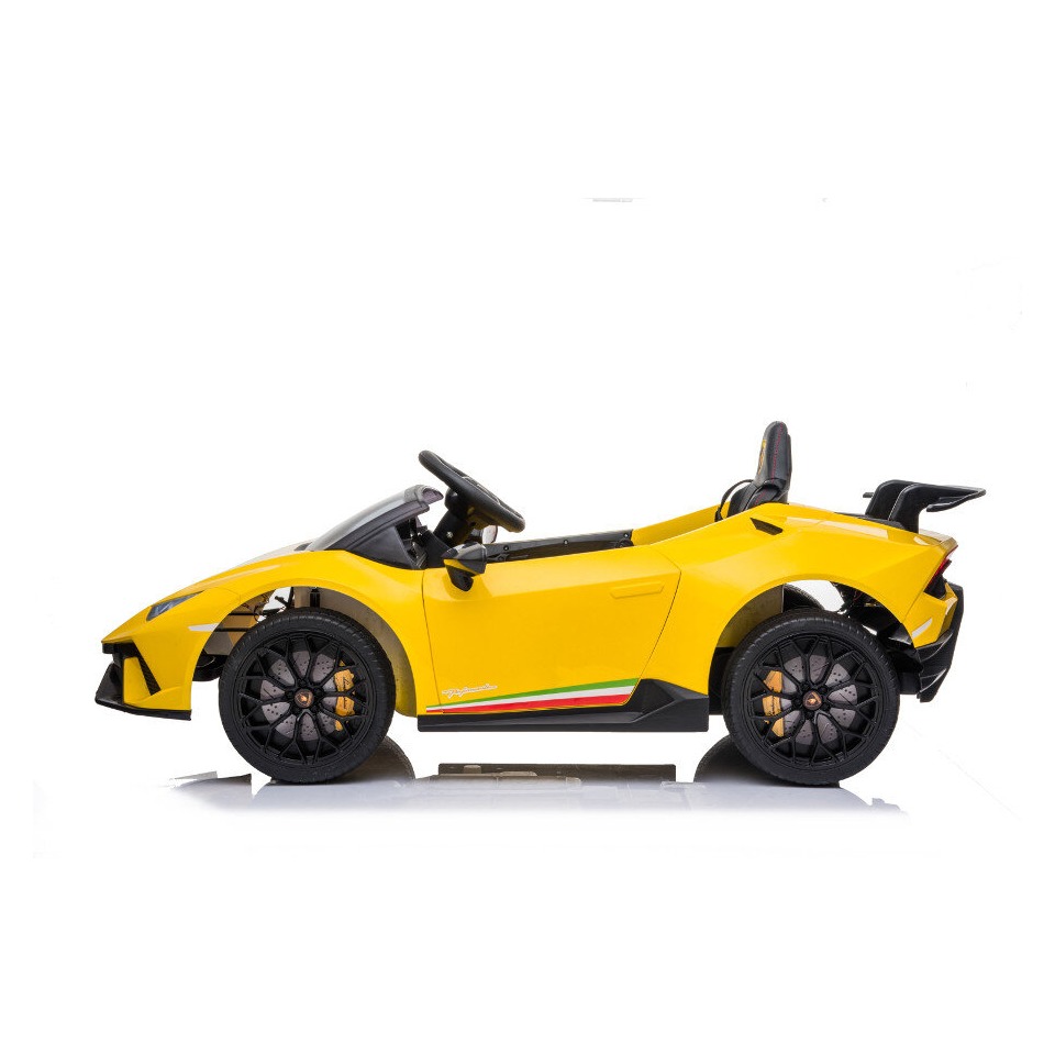 ES-Toys Elektro Kinderauto „Lamborghini Huracan“ – lizenziert – 12V Akku, 2 Motoren- 2,4Ghz Fernsteuerung, MP3, Ledersitz+EVA – Gelb ES-Toys Elektro Kinderauto „Lamborghini Huracan“ – lizenziert – 12V Akku, 2 Motoren- 2,4Ghz Fernsteuerung, MP3, Ledersitz+EVA – Gelb