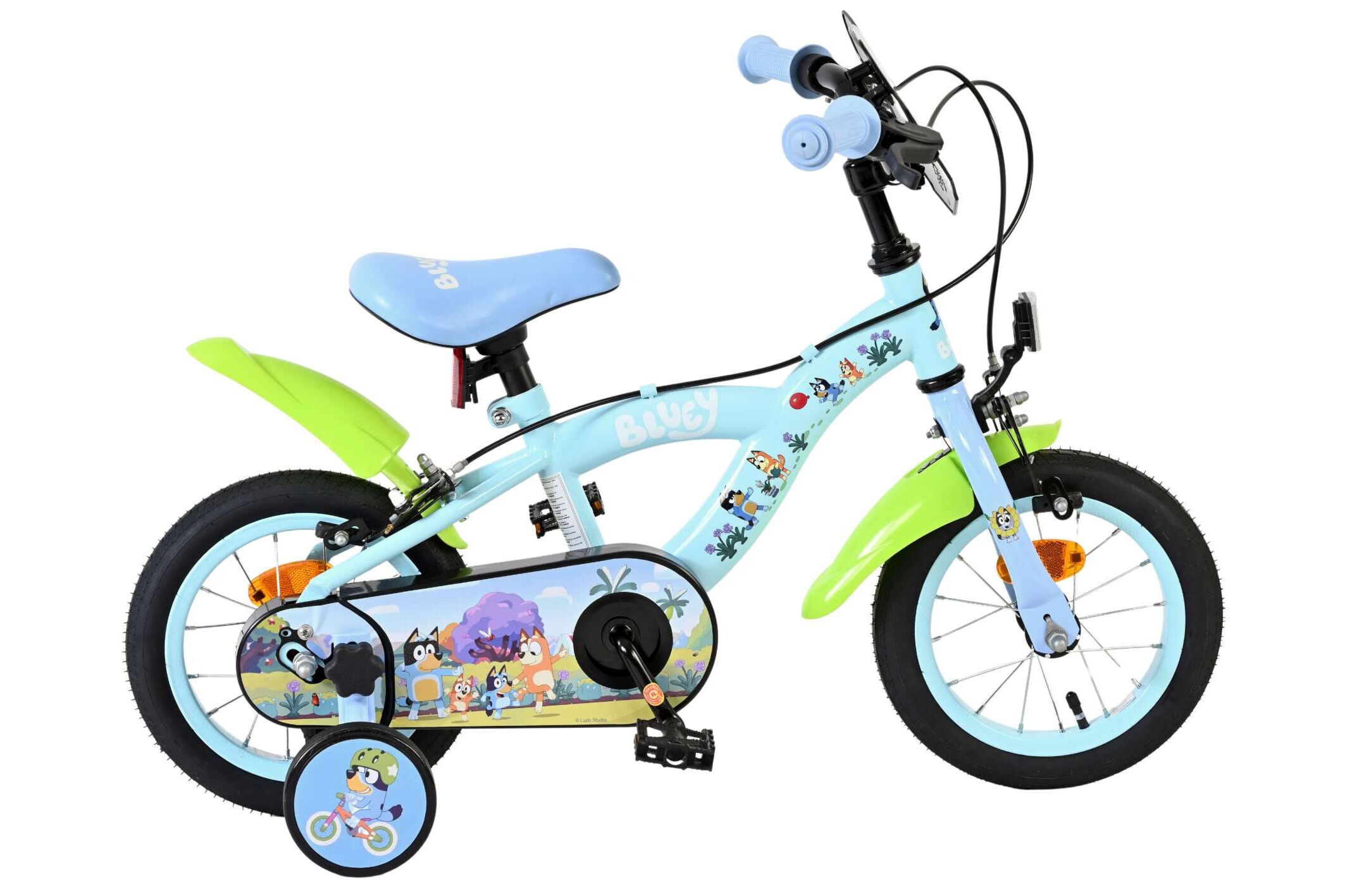 Volare Kinderfahrrad Bluey 12 Zoll Kinderrad in Uni, Hellblau, Zwei Handbremsen Volare Kinderfahrrad Bluey 12 Zoll Kinderrad in Uni, Hellblau, Zwei Handbremsen