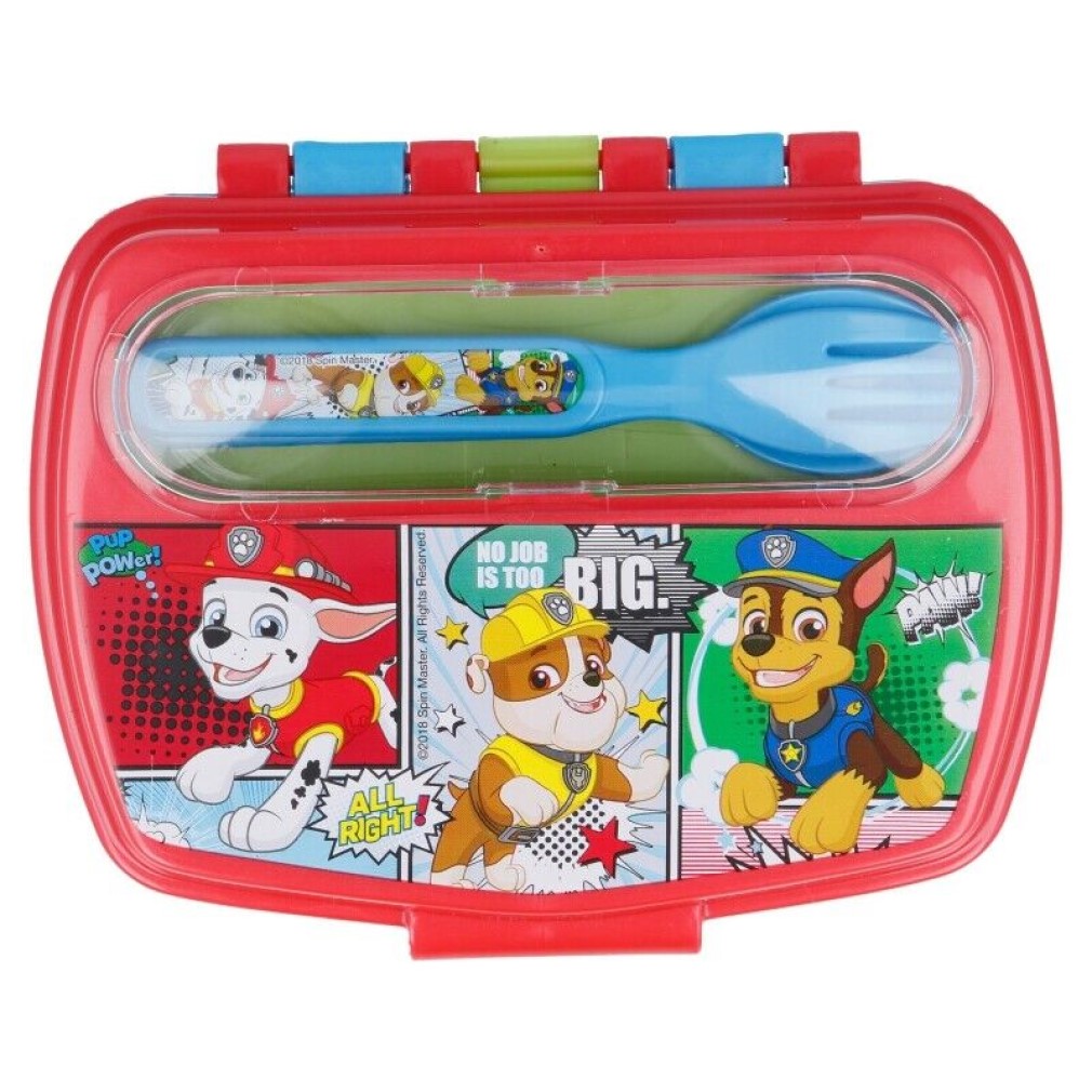 Paw Patrol - Brotdose + Besteck Paw Patrol - Brotdose + Besteck