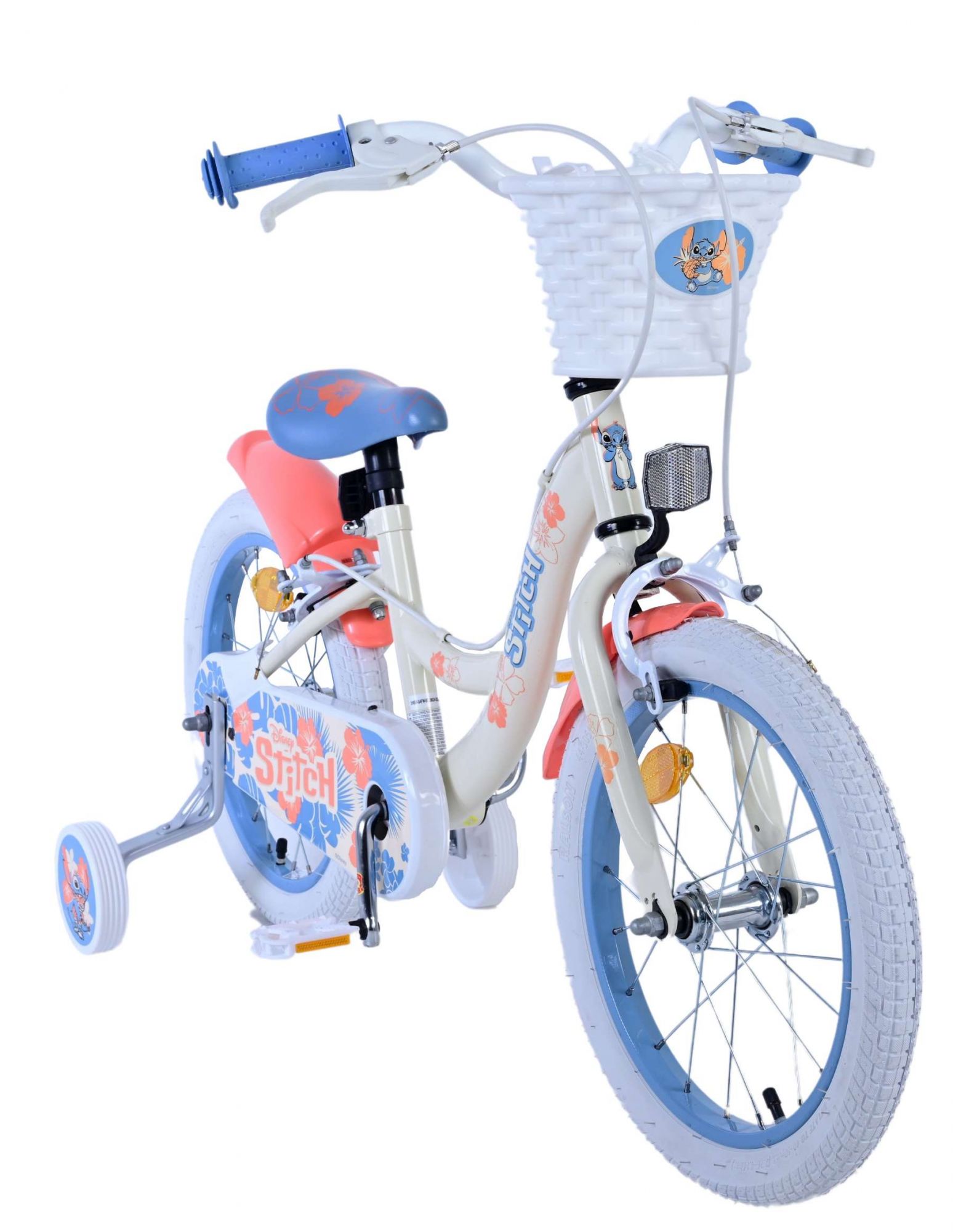 Kinderfahrrad Disney Stitch für Mädchen 16 Zoll Kinderrad in Blau