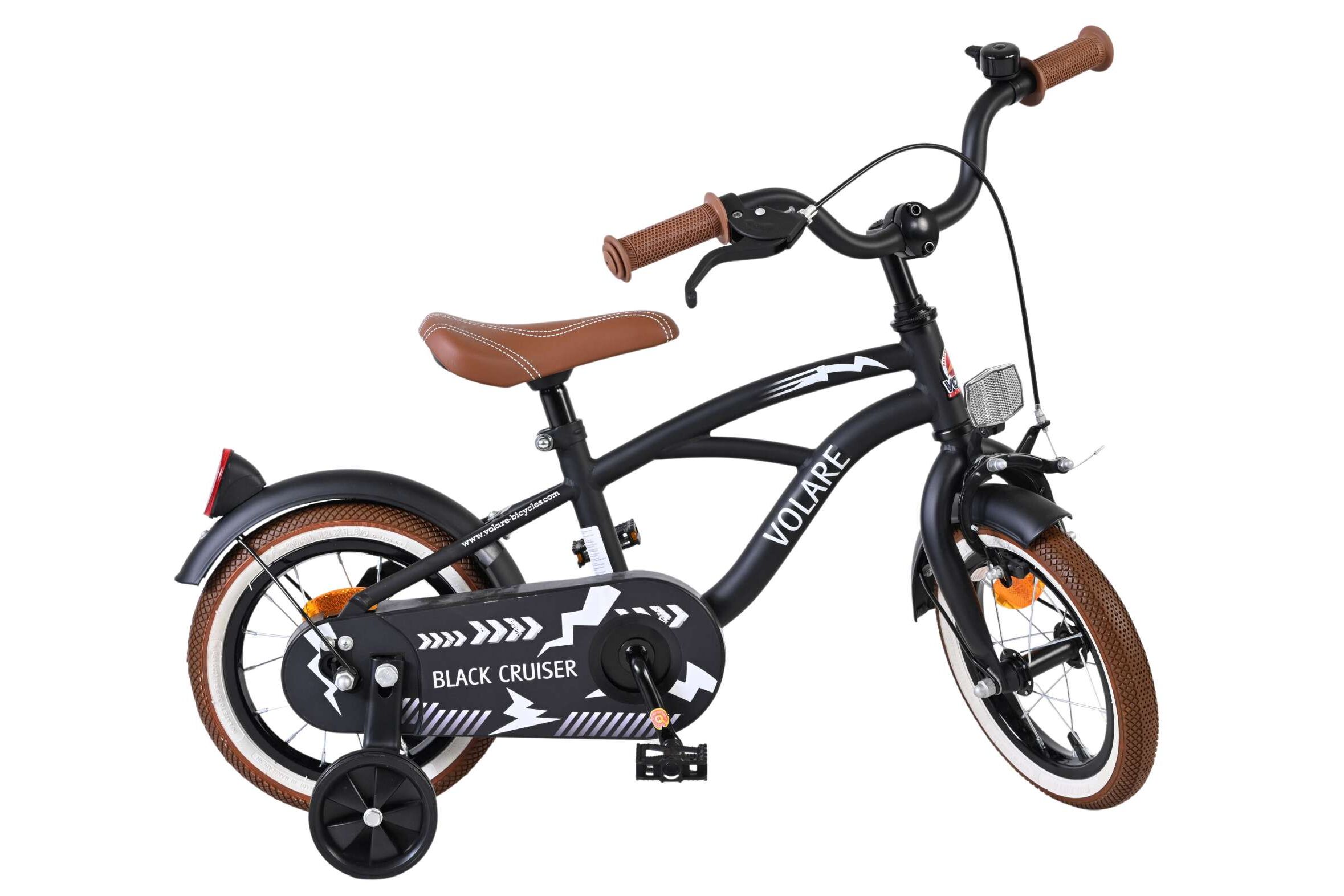 Volare Kinderfahrrad Black Cruiser für Jungen 12 Zoll Kinderrad in Schwarz Volare Kinderfahrrad Black Cruiser für Jungen 12 Zoll Kinderrad in Schwarz