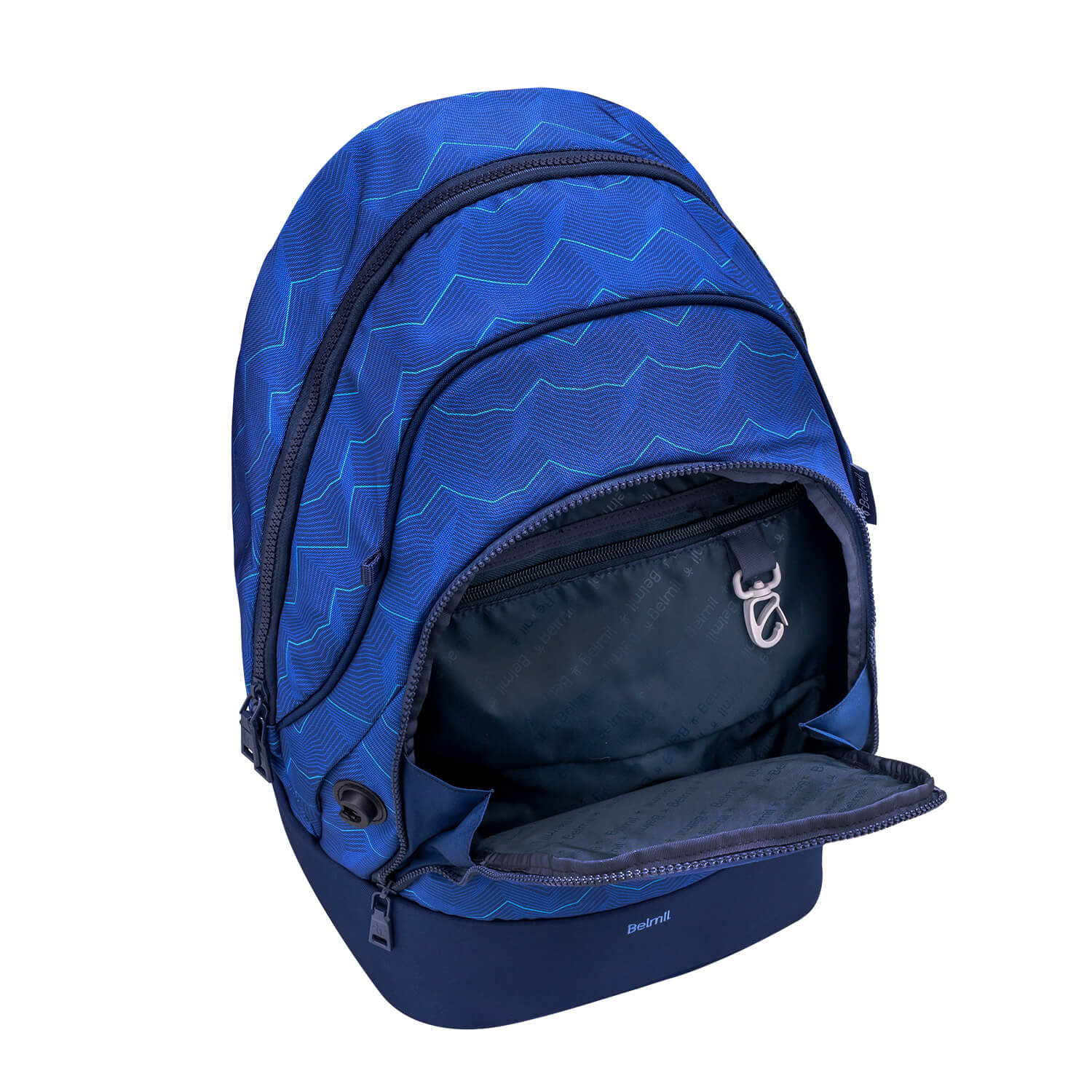 Ranzen 2-IN-1 Schultasche & Gürteltasche 2-teilig Rucksack Estate Blue