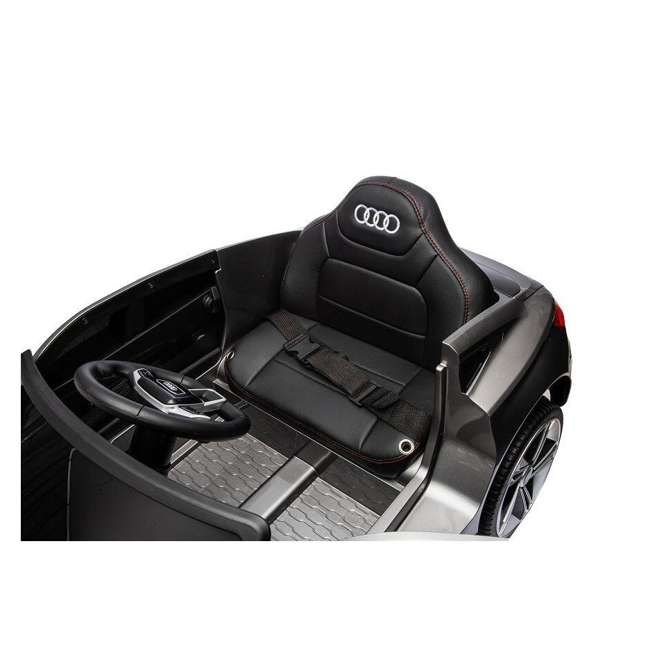ES-Toys Kinderfahrzeug – Elektro Auto „Audi E-Tron GT“ – lizenziert – 12V7AH Akku und 2 Motoren- 2,4Ghz + MP3 + Leder + EVA – Blau