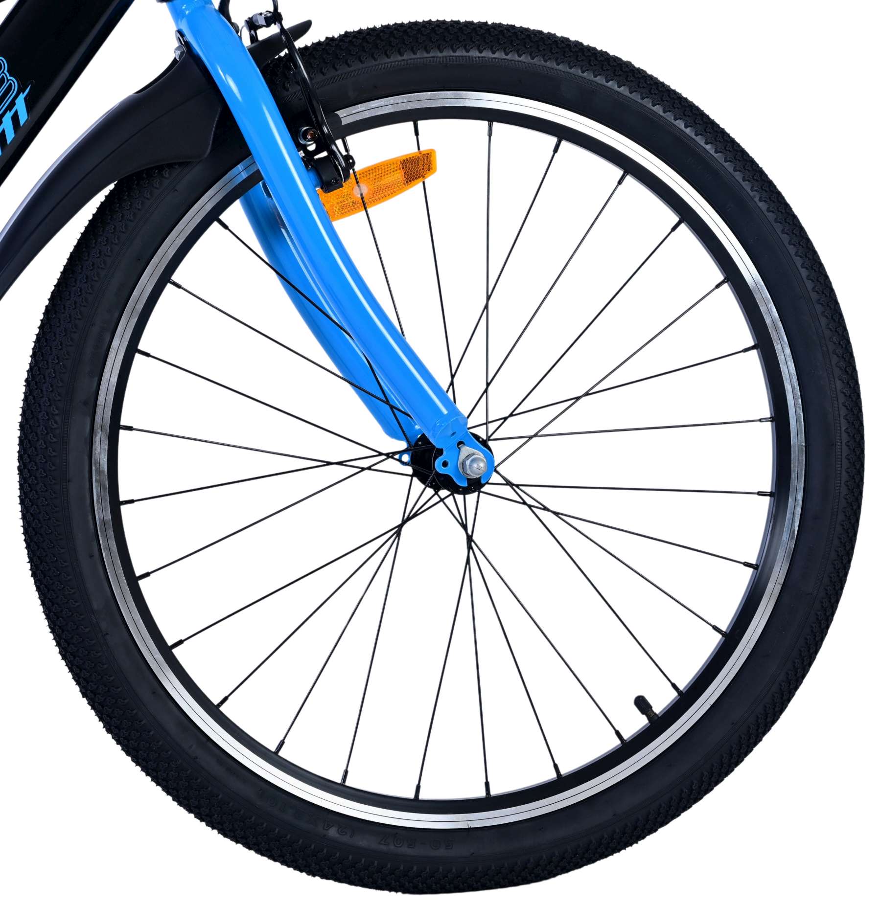 Kinderfahrrad Sportivo für Jungen 24 Zoll Kinderrad in Schwarz Blau Zwei Handbremsen