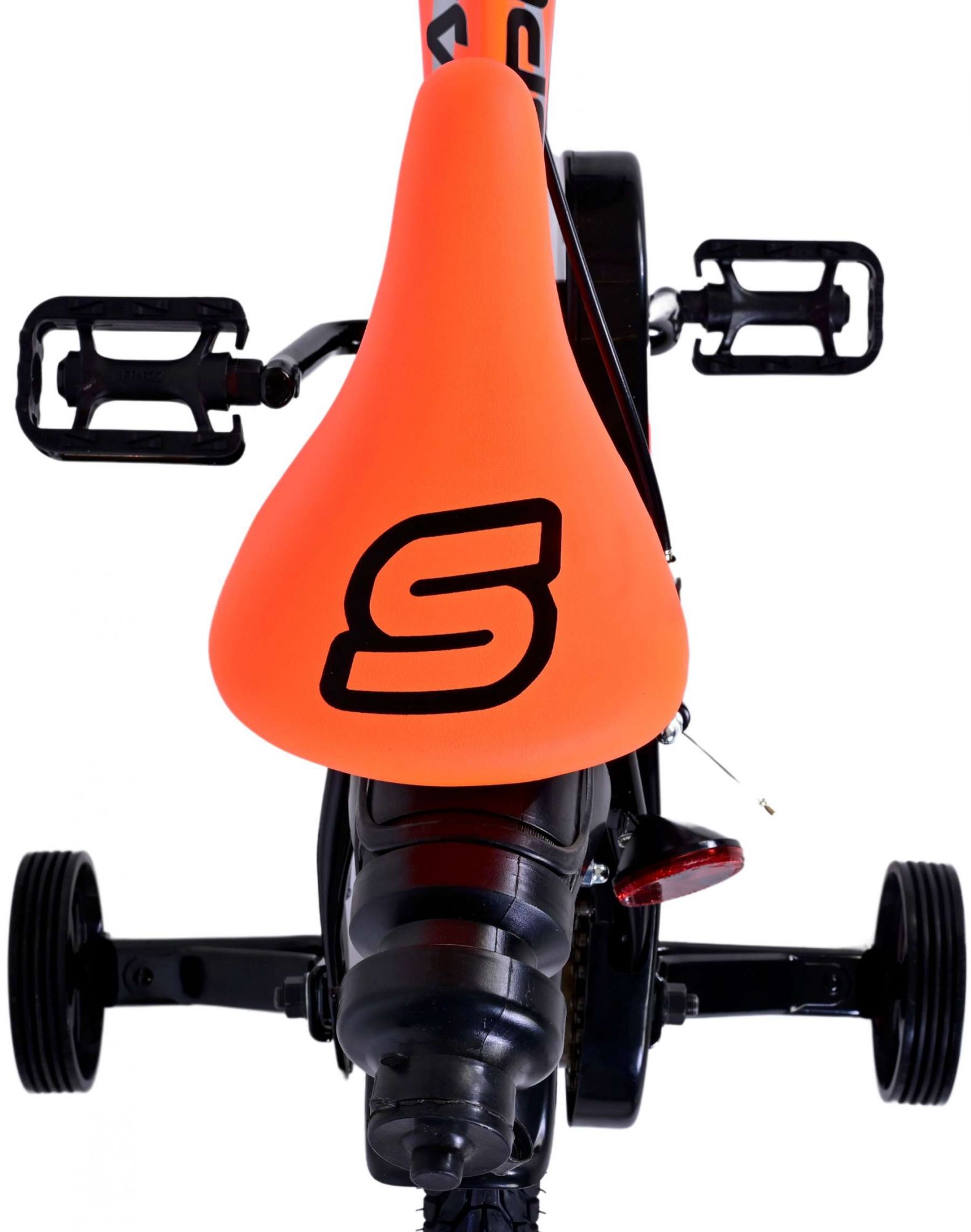 Kinderfahrrad Sportivo Jungen 14 Zoll Kinderrad Neon Orange Schwarz