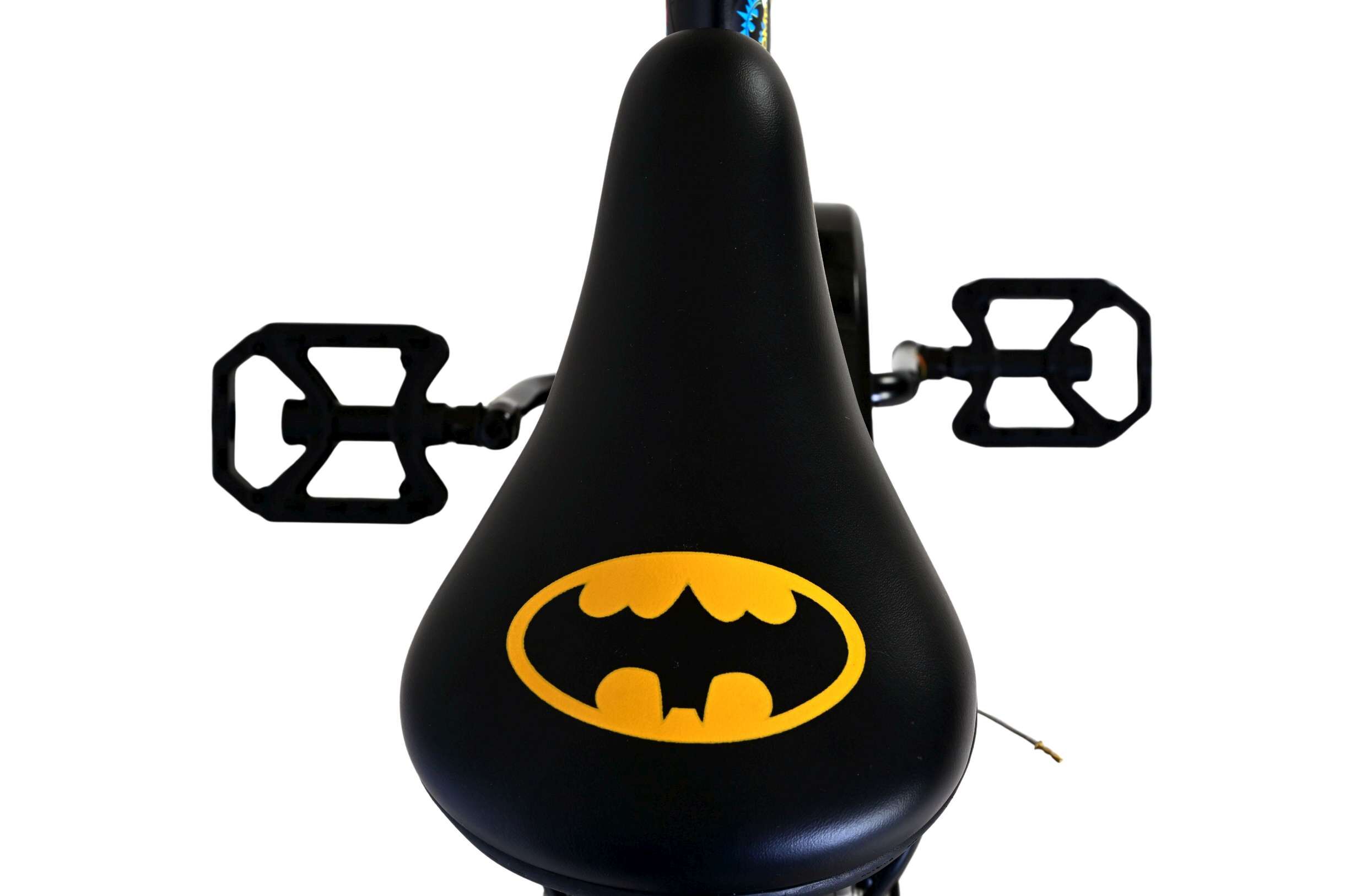 Volare Kinderfahrrad Batman für Jungen 16 Zoll Kinderrad in Schwarz, 2 Handbremsen
