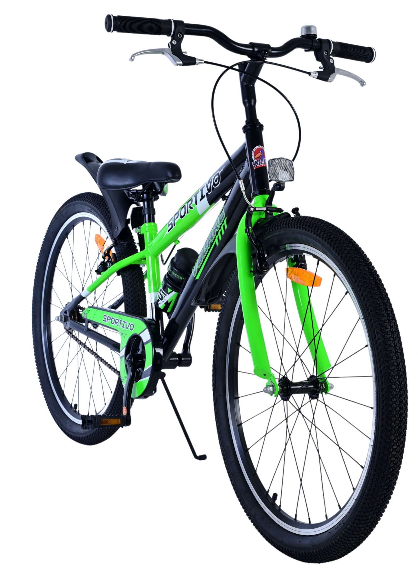 Kinderfahrrad Sportivo Jungen 24 Zoll Kinderrad Grün Zweihandbremsen