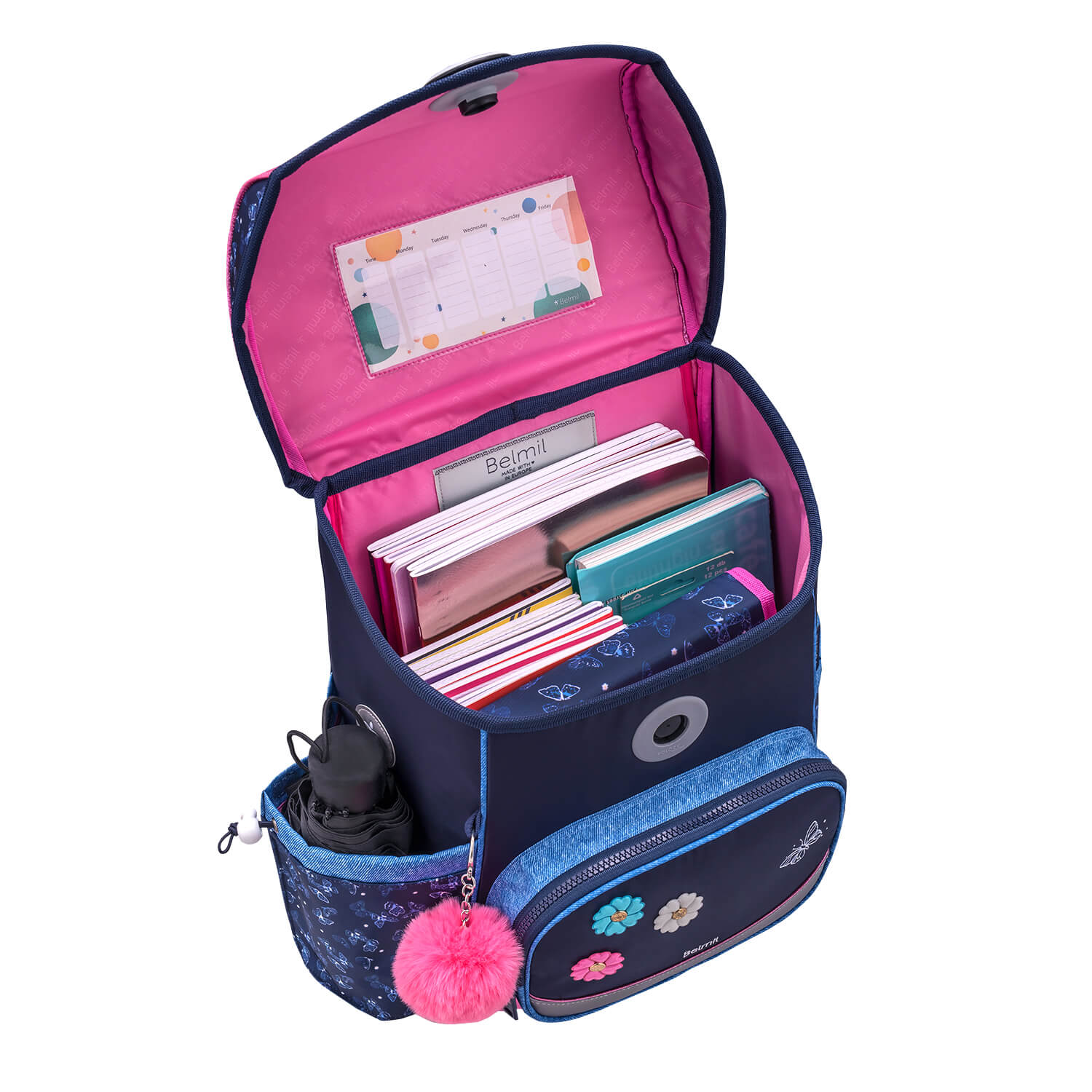 Rucksack Compact Plus Premium Schulranzen Set 4-teilig Sapphire Tasche