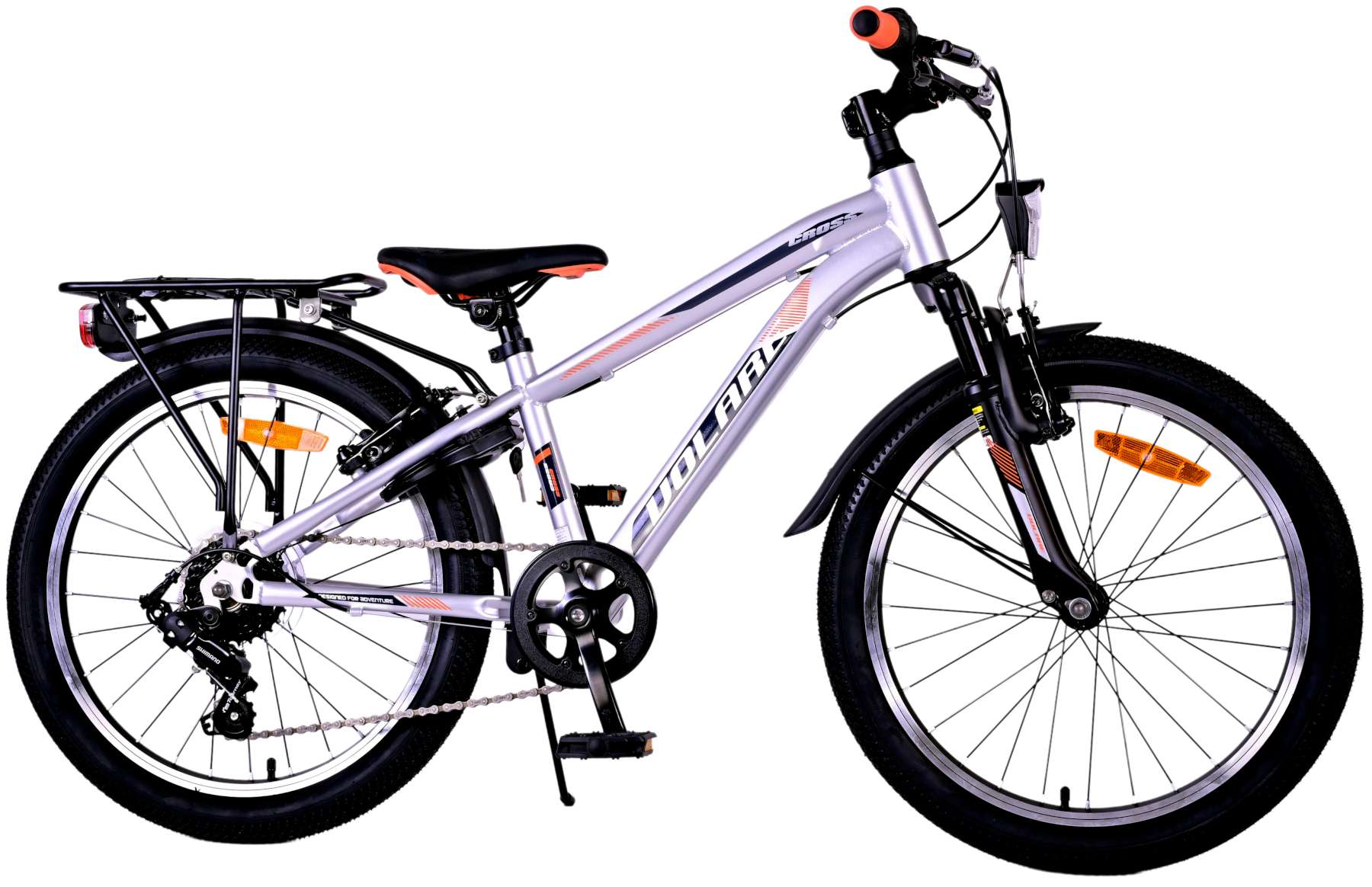 Kinderfahrrad Cross für Jungen 20 Zoll Kinderrad in Silber, 6 Gänge Kinderfahrrad Cross für Jungen 20 Zoll Kinderrad in Silber, 6 Gänge
