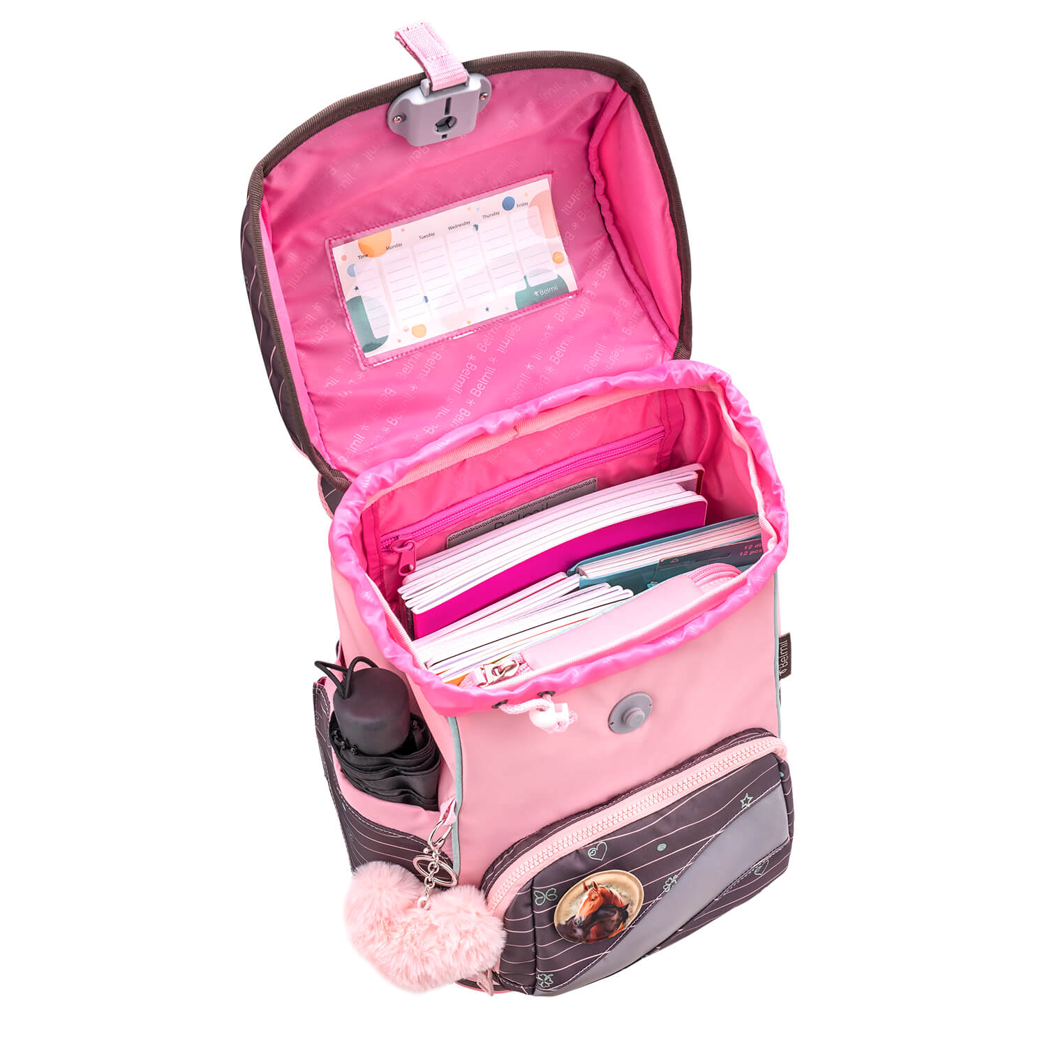 Rucksack Smarty Plus Premium Schulranzen Set 5-teilig Mint Federtasche
