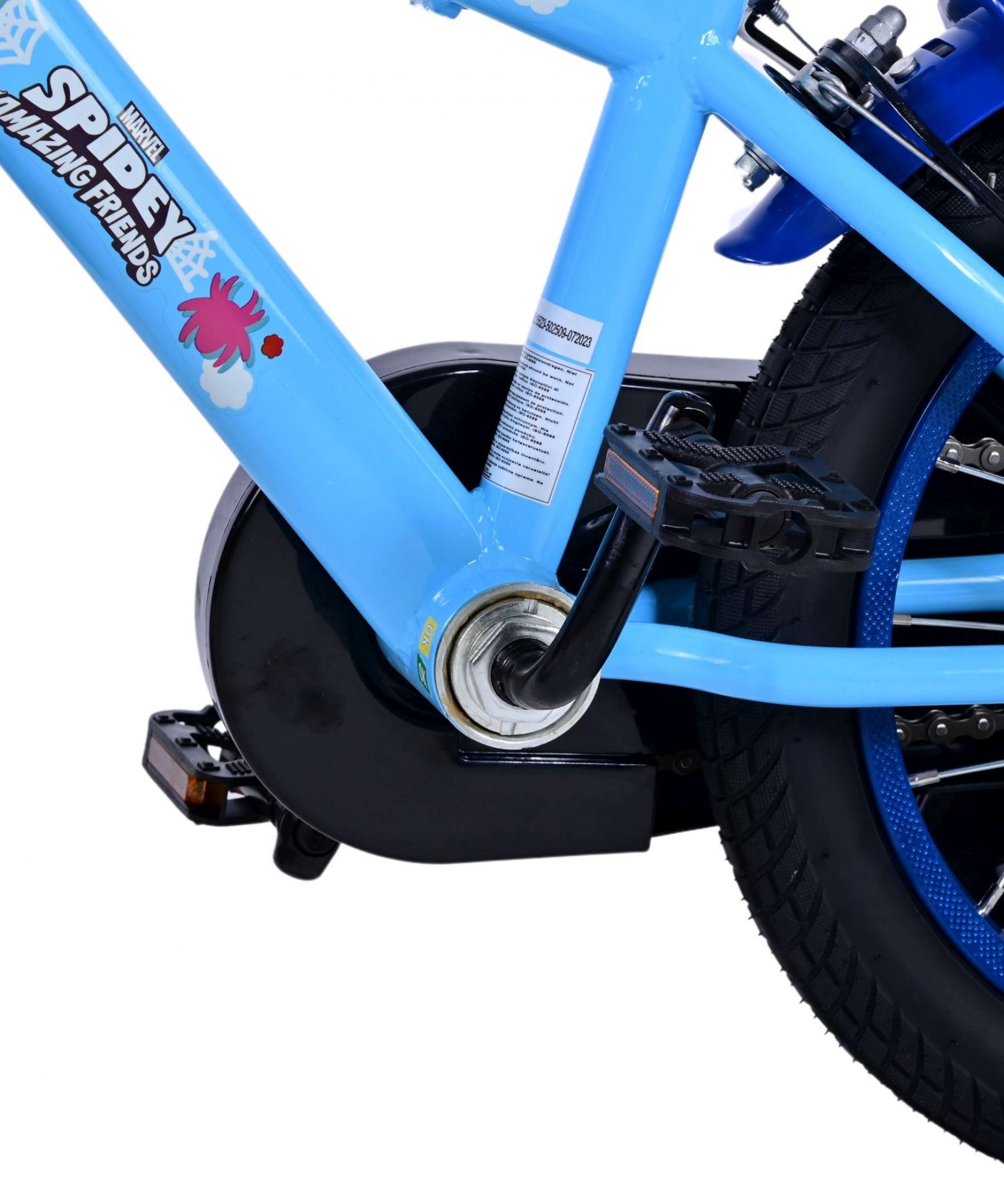 Kinderfahrrad Spidey für Jungen 14 Zoll Kinderrad in Blau Fahrrad