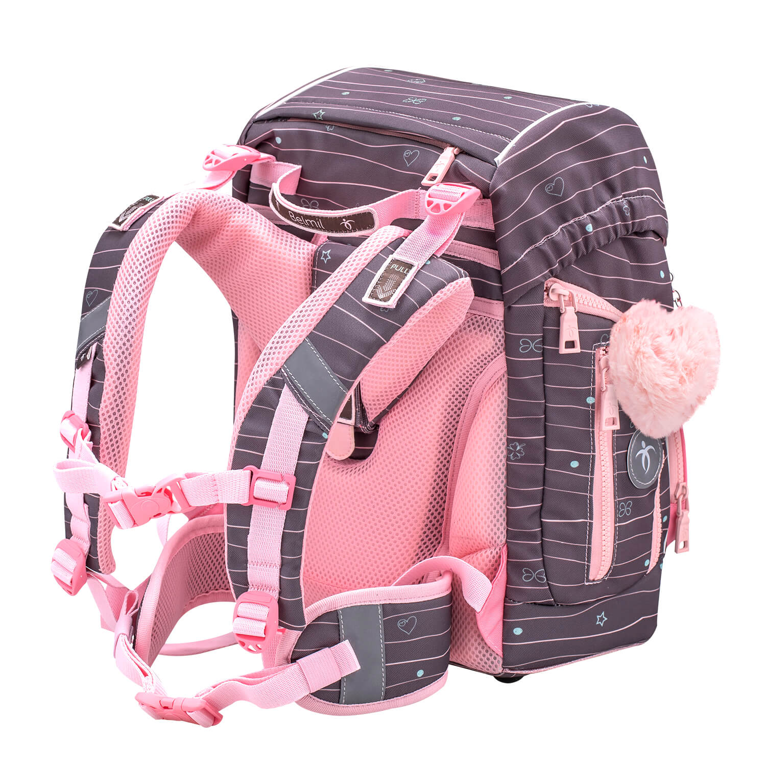 Rucksack Comfy Plus Premium Schulranzen Set 5-teilig Mint Federtasche