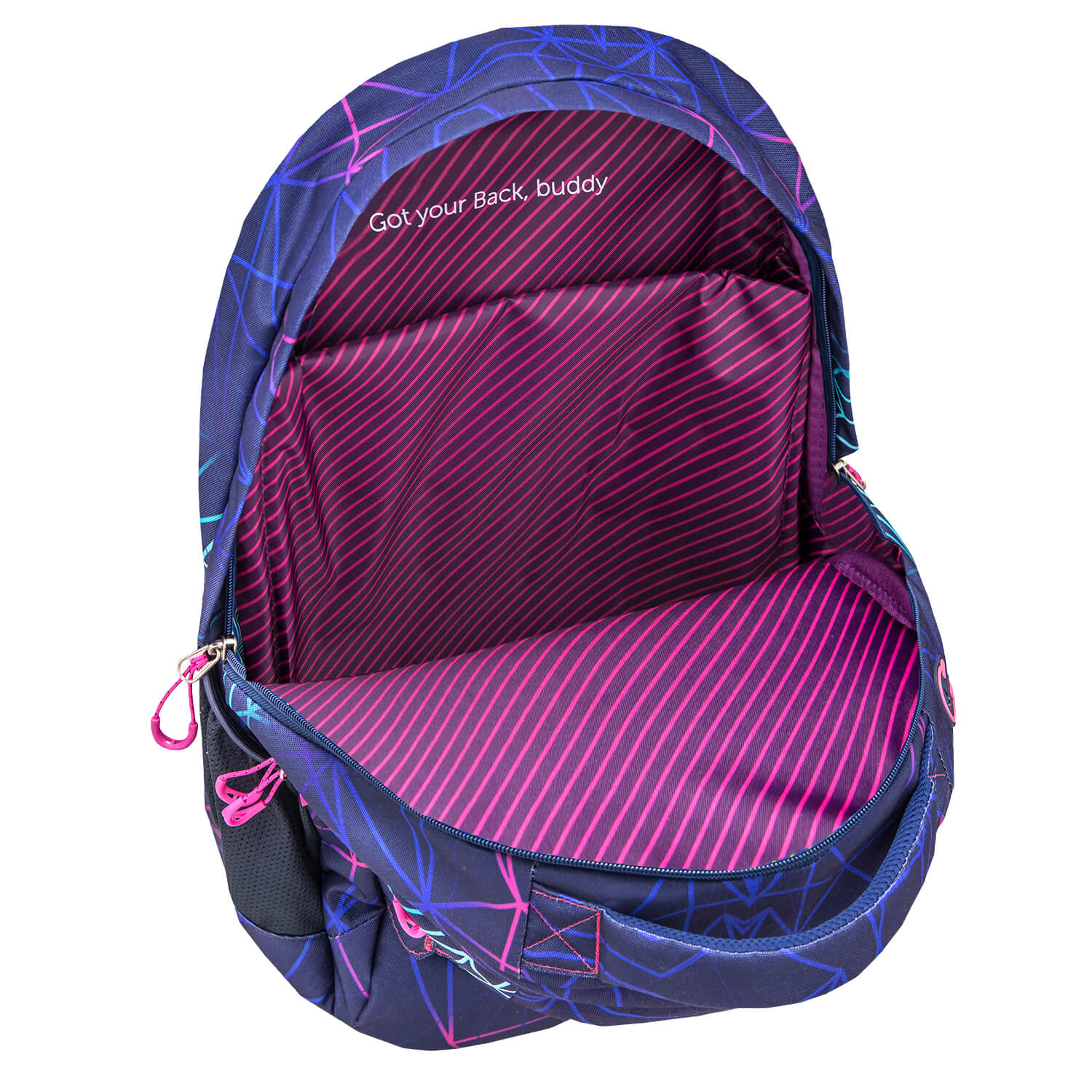 Rucksack Infinity Schulrucksack "Stripes Purple"