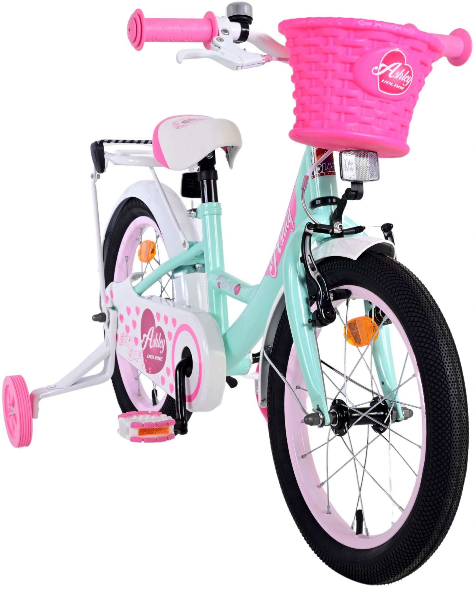 Kinderfahrrad Ashley für Mädchen 16 Zoll Kinderrad in Grün