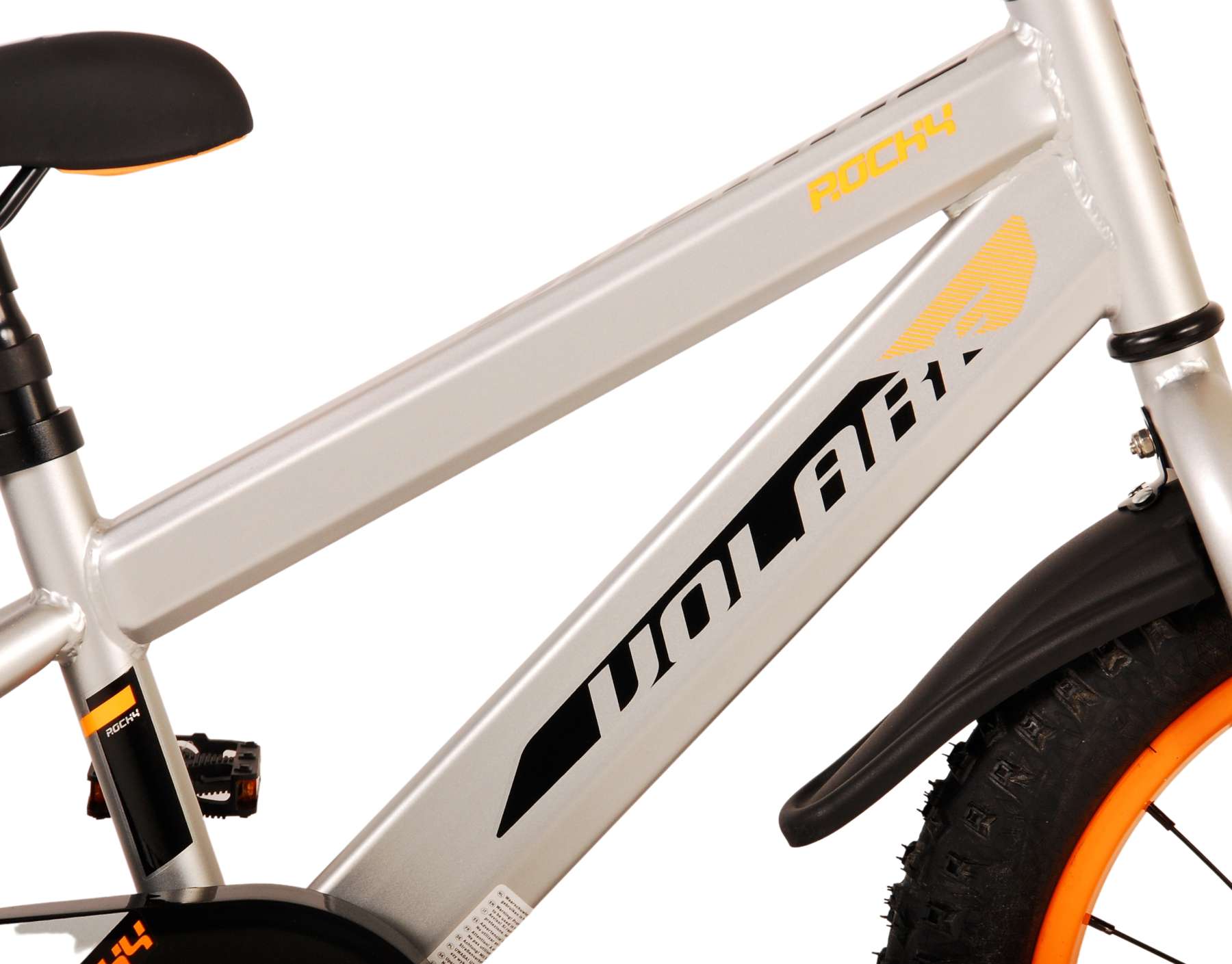Kinderfahrrad Rocky Fahrrad für Jungen 16 Zoll Kinderrad in Grau