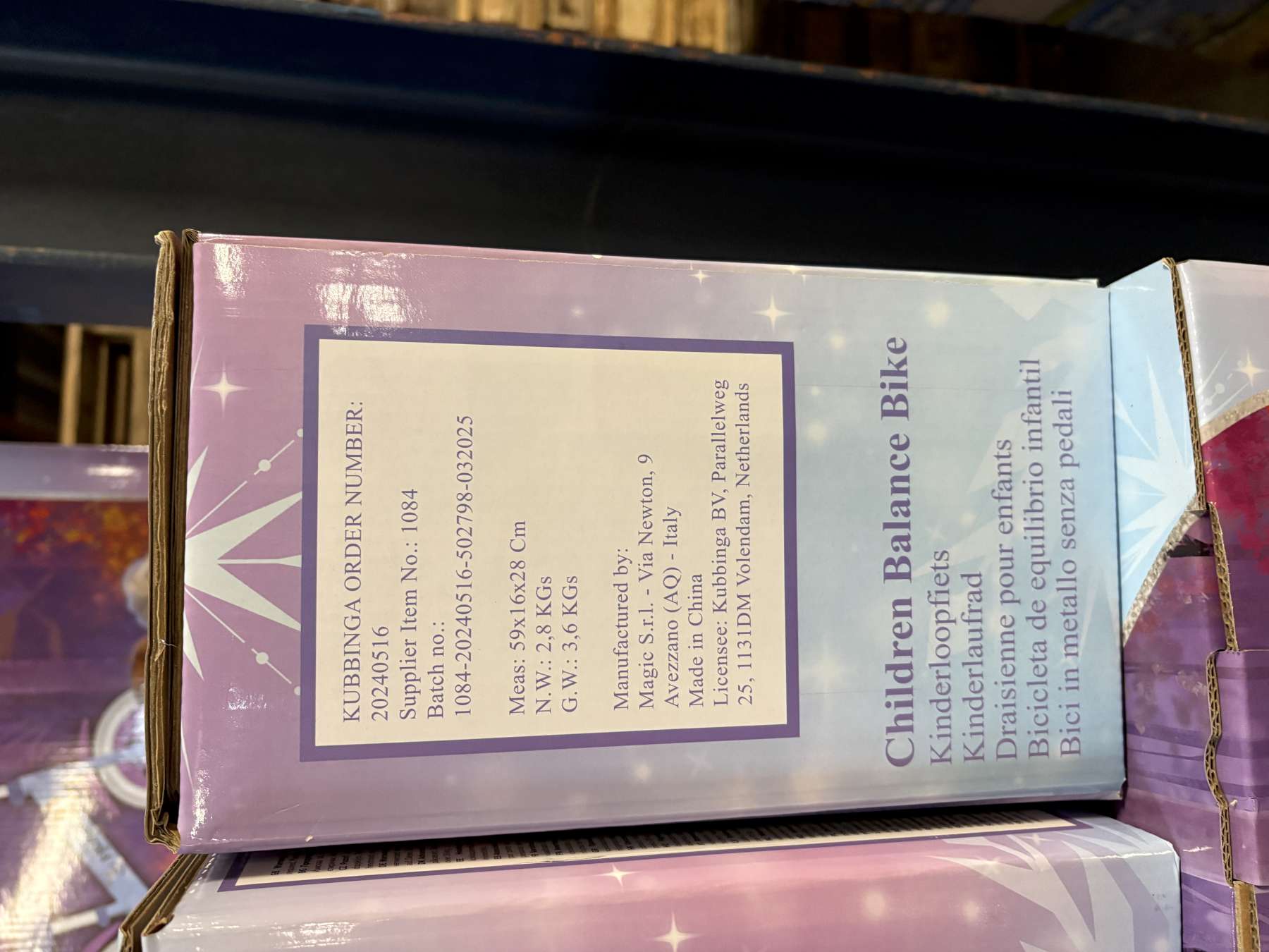 Volare Laufrad Disney Frozen (Die Eiskönigin) 12 Zoll aus Metall, Kinderlaufrad ab 2 Jahren mit verstellbarem Sattel