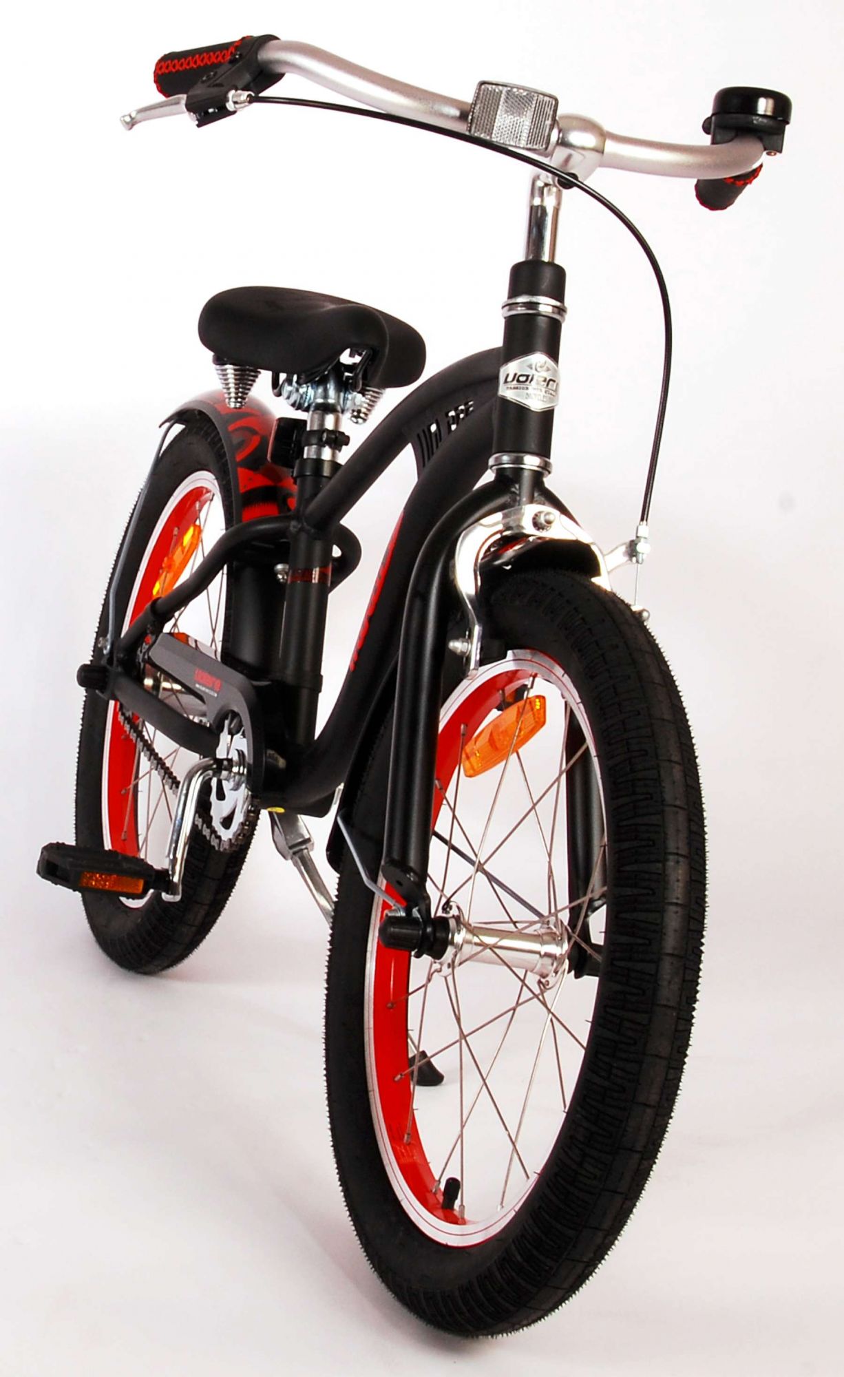 Kinderfahrrad Miracle Cruiser für Jungen 18 Zoll Kinderrad Mattschwarz