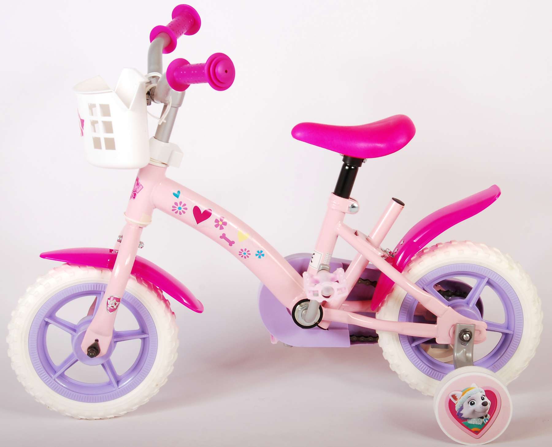 Kinderfahrrad Paw Patrol für Mädchen 10 Zoll Kinderrad Rosa Fahrrad 