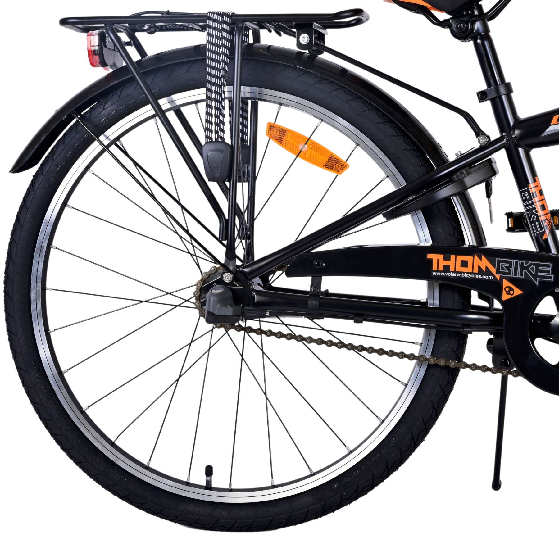Kinderfahrrad Thombike für Jungen 24 Zoll Kinderrad in Schwarz Orange