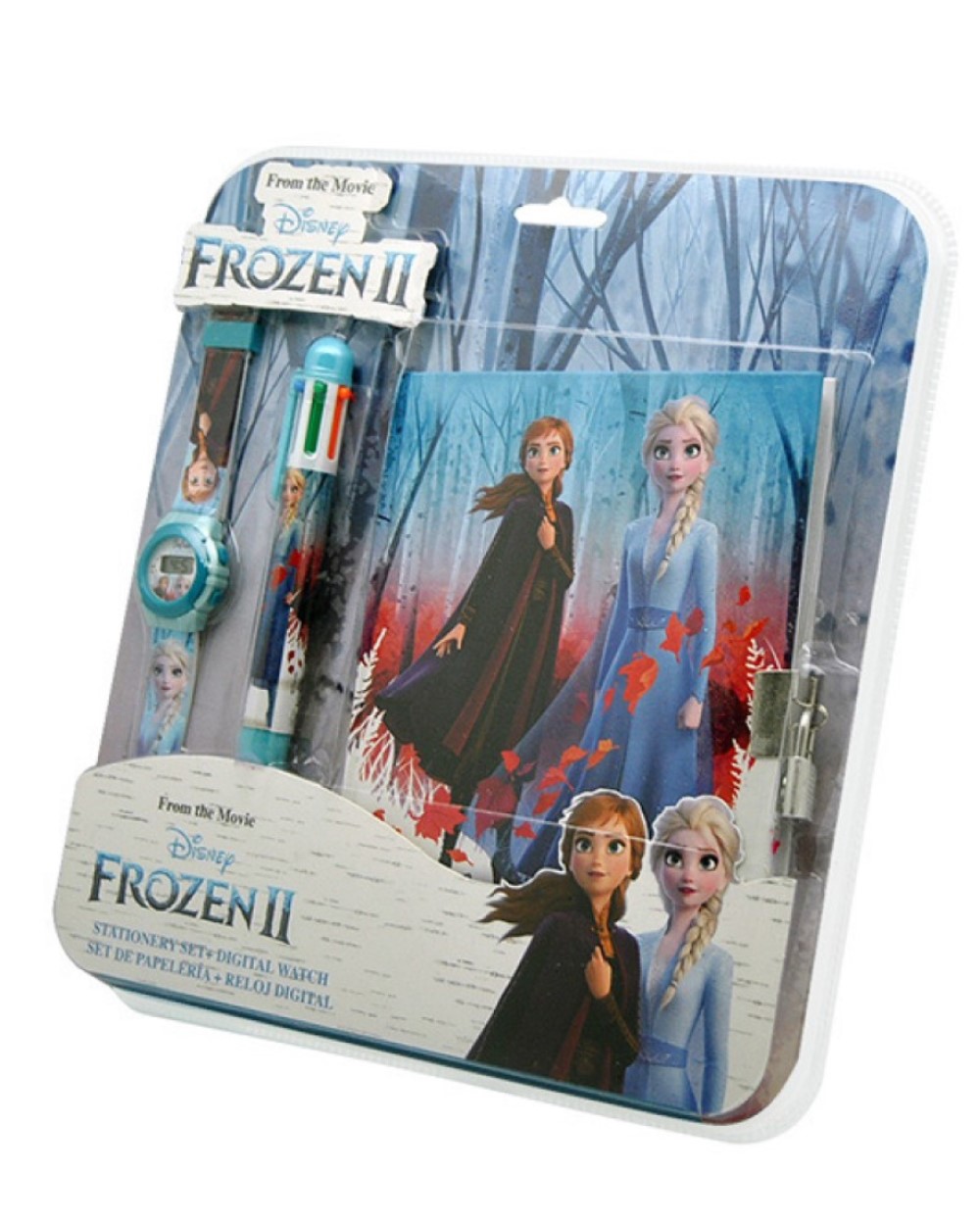 Malset Digitaluhr Stift Notizbuch Disney Frozen Die Eiskönigin Elsa Anna