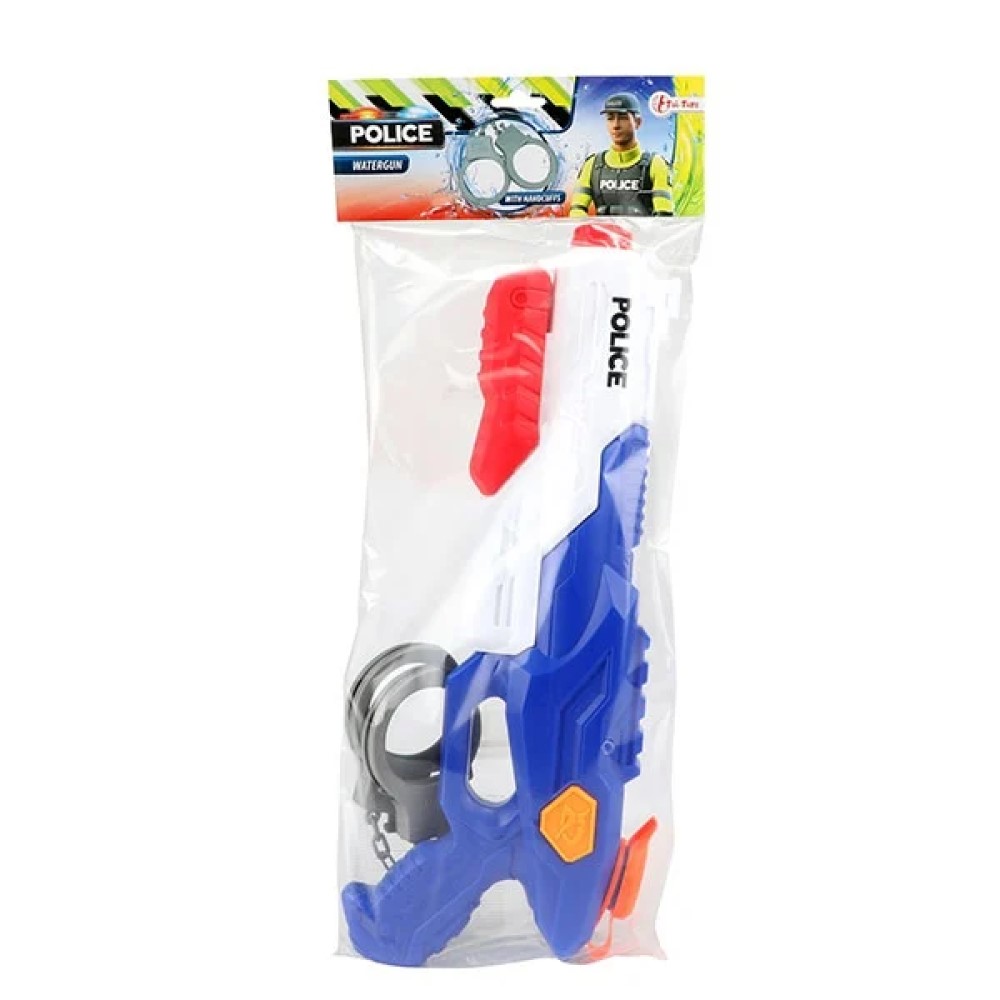 Polizei Wasserpistole mit Handschellen 40cm Polizei Wasserpistole mit Handschellen 40cm