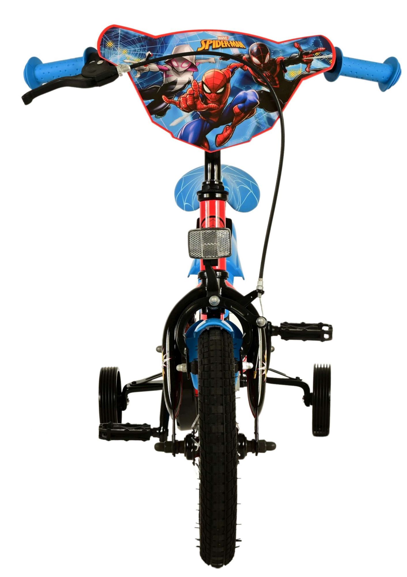 Kinderfahrrad Spider-Man für Jungen 12 Zoll Kinderrad in Blau/Rot