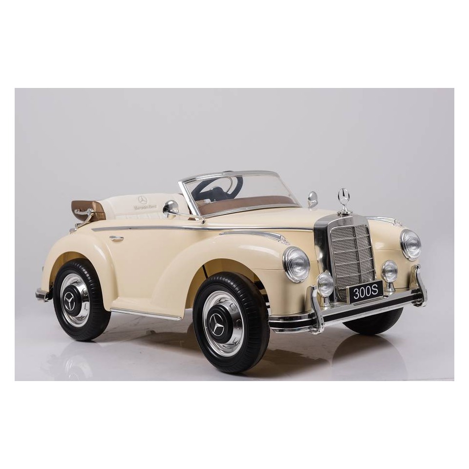 ES-Toys Elektro Kinderfahrzeug – Kinderauto „Mercedes 300S“ Oldtimer – lizenziert – 12V7AH – 2,4Ghz, MP3, Ledersitz+EVA ES-Toys Elektro Kinderfahrzeug – Kinderauto „Mercedes 300S“ Oldtimer – lizenziert – 12V7AH – 2,4Ghz, MP3, Ledersitz+EVA