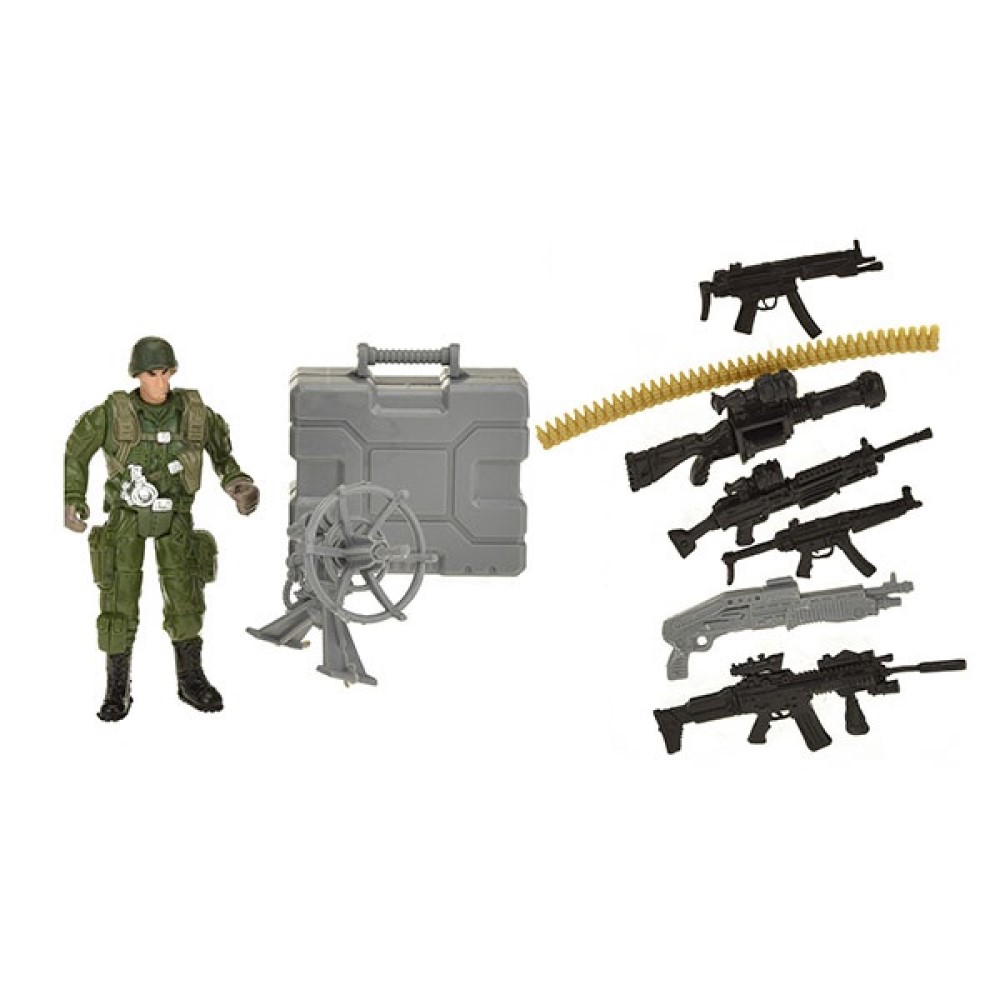 Spielset Militär Toi-toys mit 3 Soldaten und Zubehör