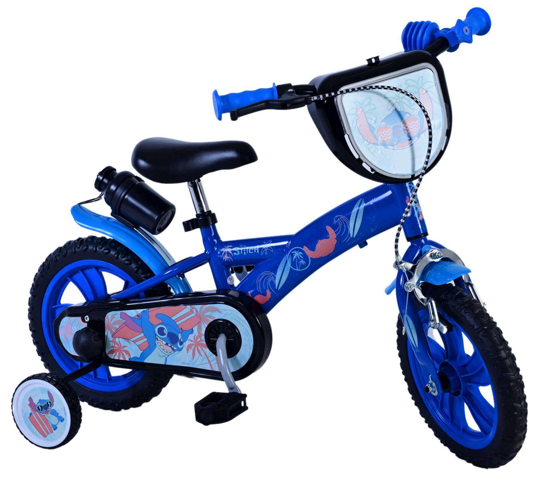 Kinderfahrrad Disney Stitch für Jungen 12 Zoll Kinderrad in Blau