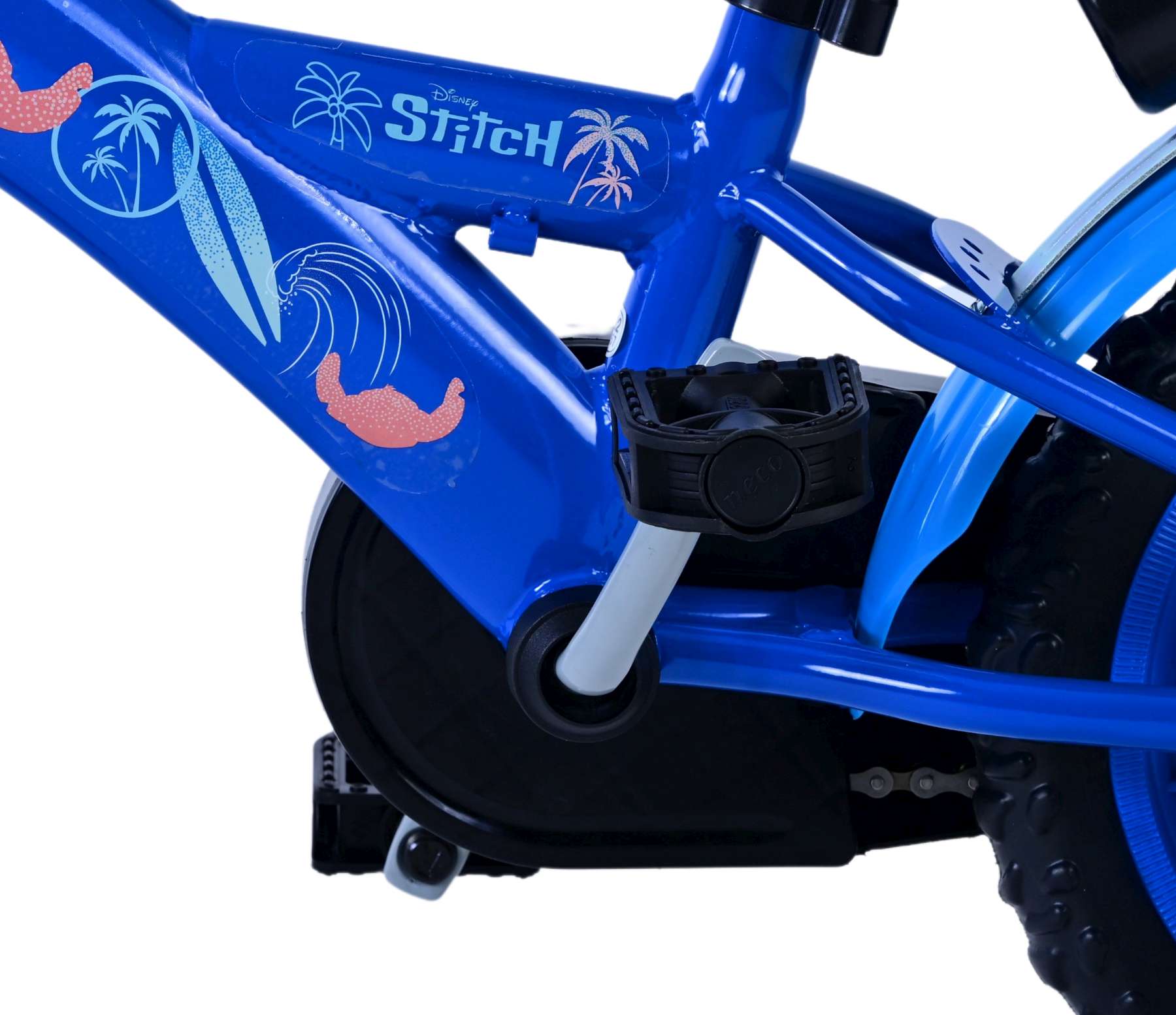 Kinderfahrrad Disney Stitch für Jungen 12 Zoll Kinderrad in Blau