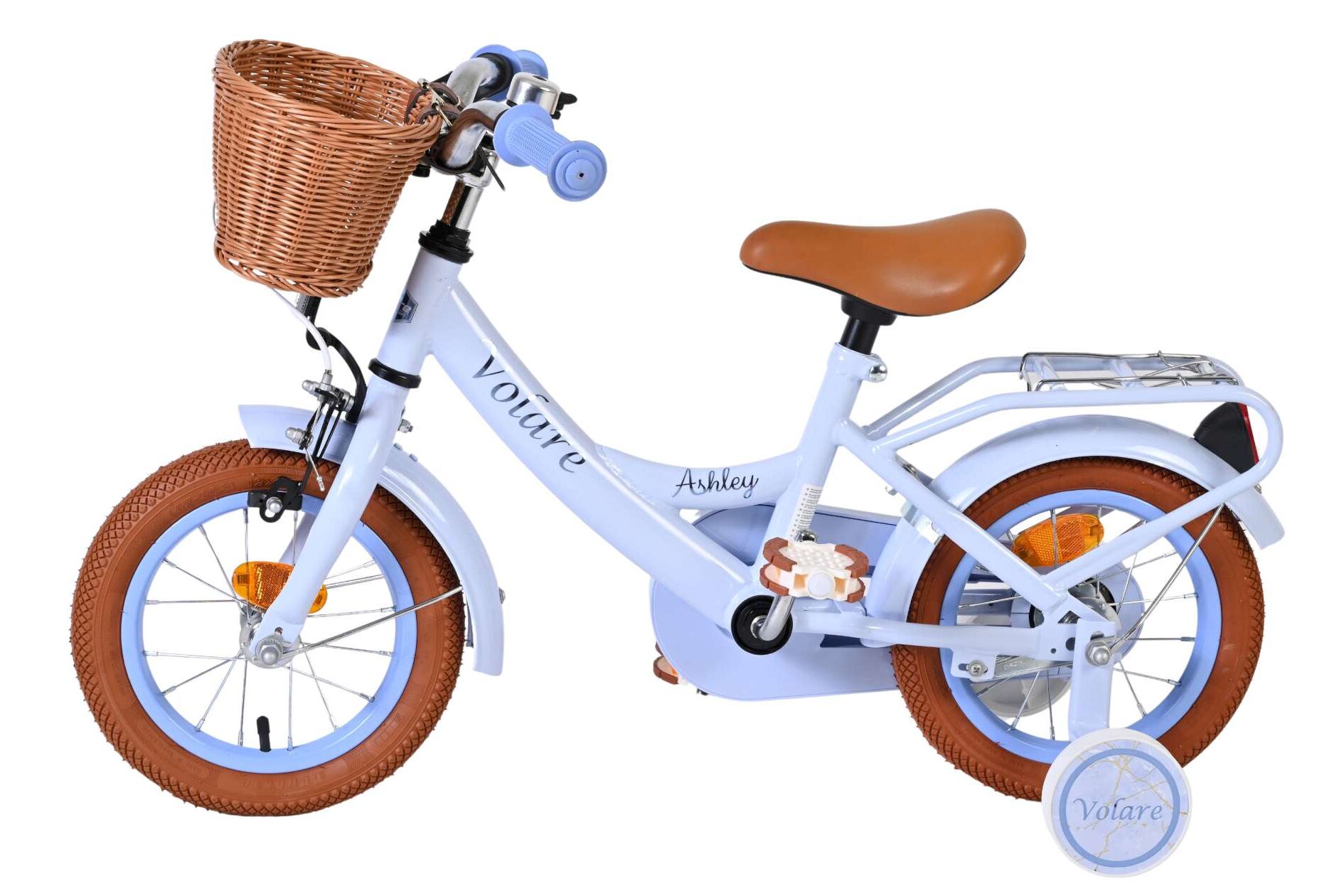 Volare Kinderfahrrad Ashley für Mädchen 12 Zoll Kinderrad in Pastellblau Volare Kinderfahrrad Ashley für Mädchen 12 Zoll Kinderrad in Pastellblau