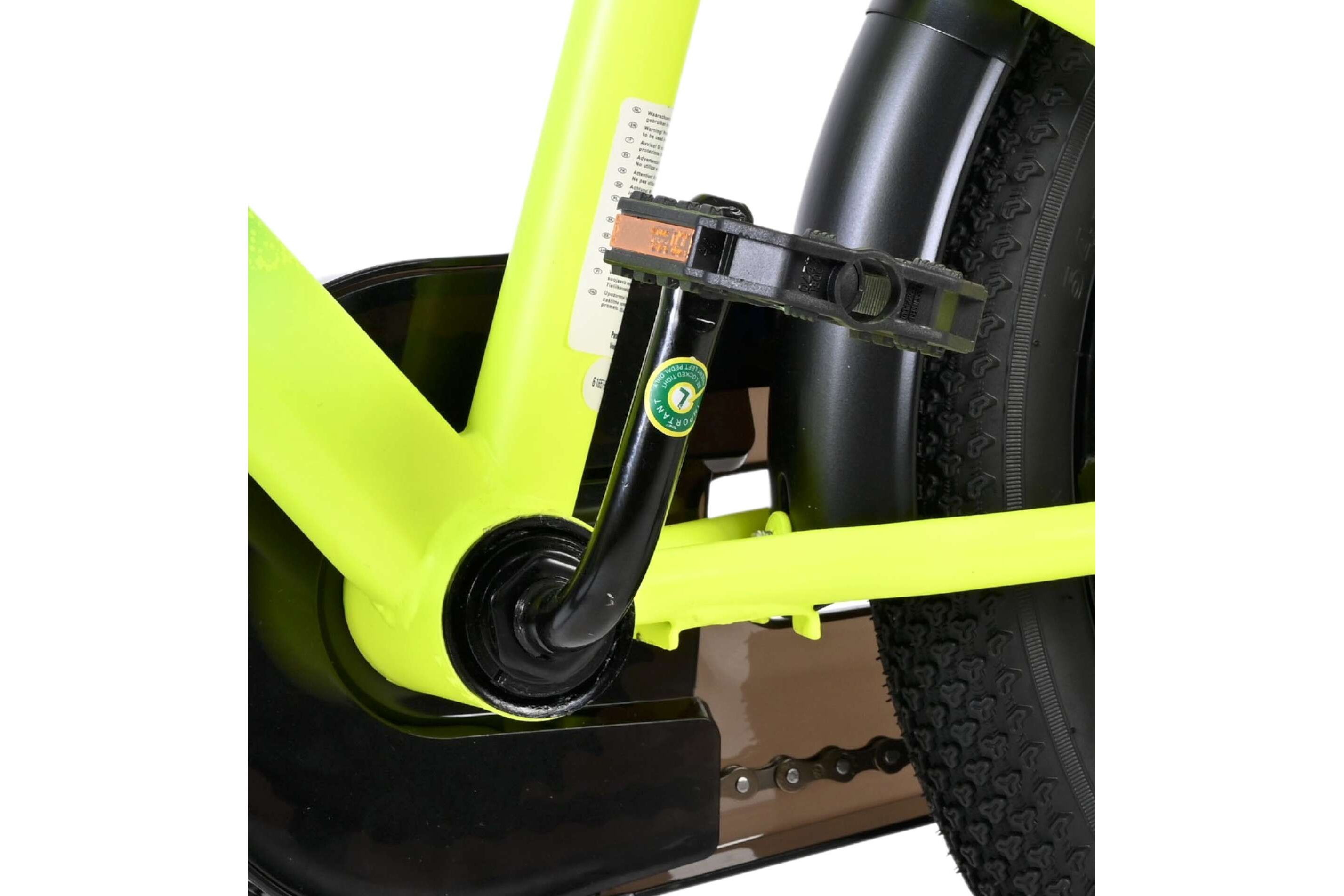 Volare Kinderfahrrad Thombike für Jungen 16 Zoll Kinderrad in Blau-Gelb