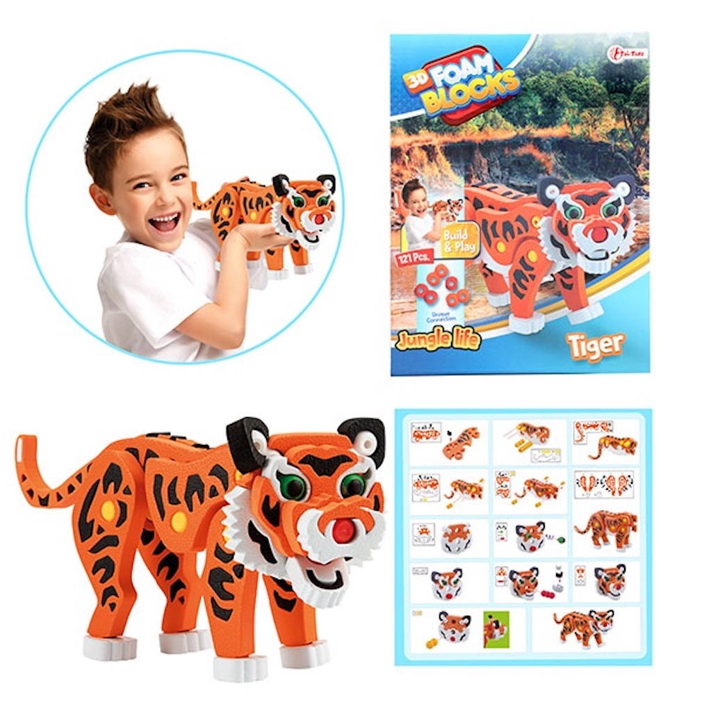 Tiger 3D Puzzle Schaumstoff Bengaltiger Tiger 3D Puzzle Schaumstoff Bengaltiger